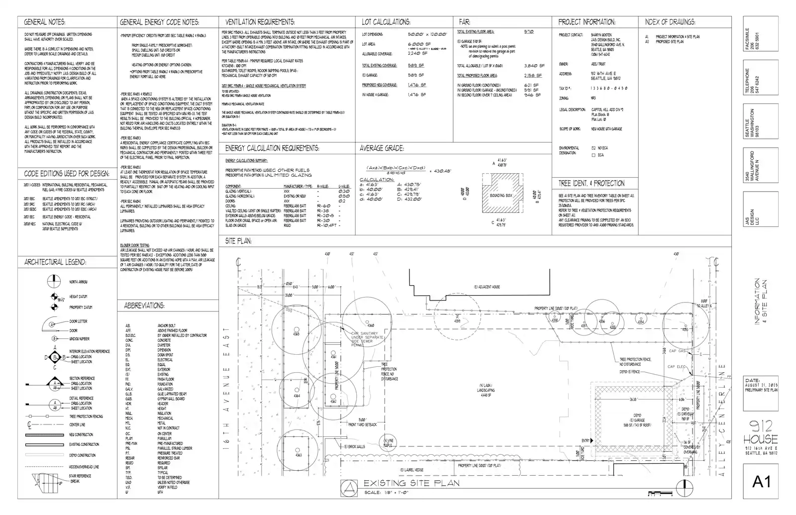 Site plan for 916 16th Ave E