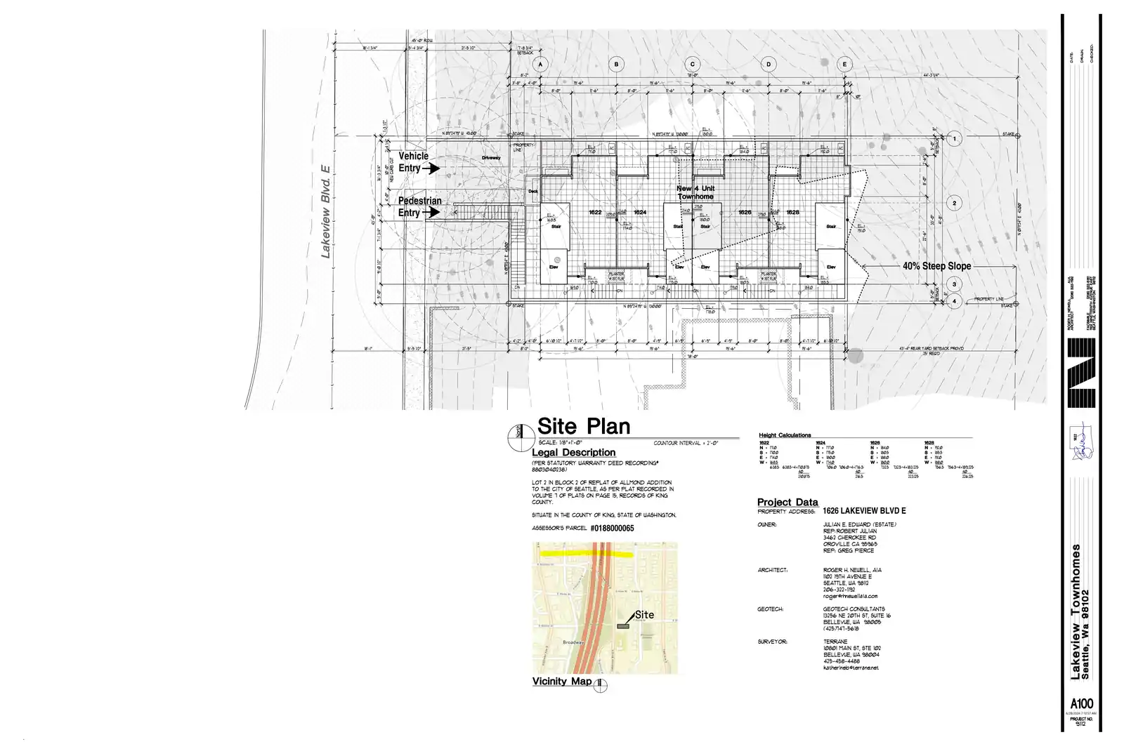Site plan for 1626 Lakeview Blvd E