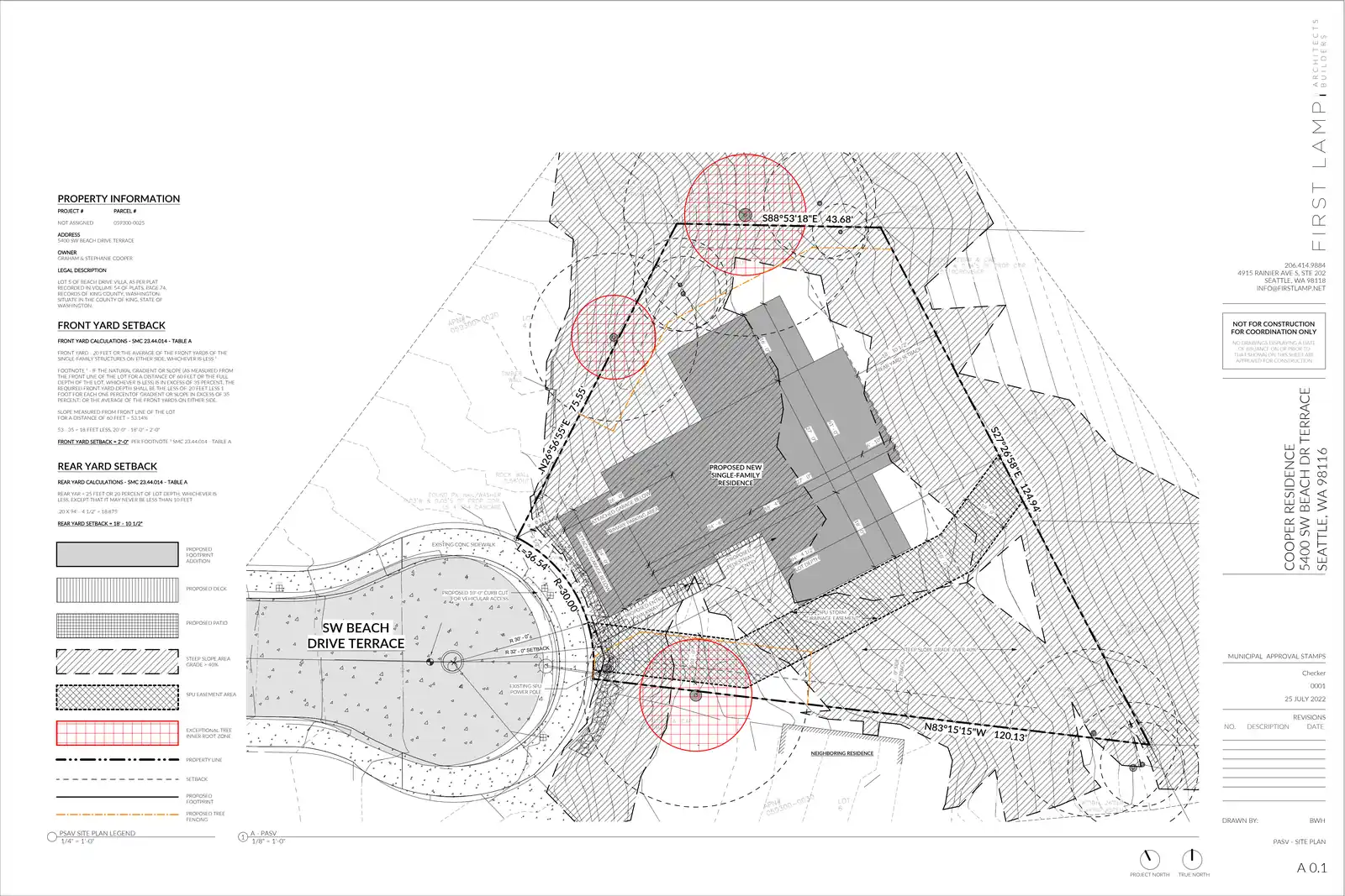 Site plan for 5400 SW Beach Drive Ter
