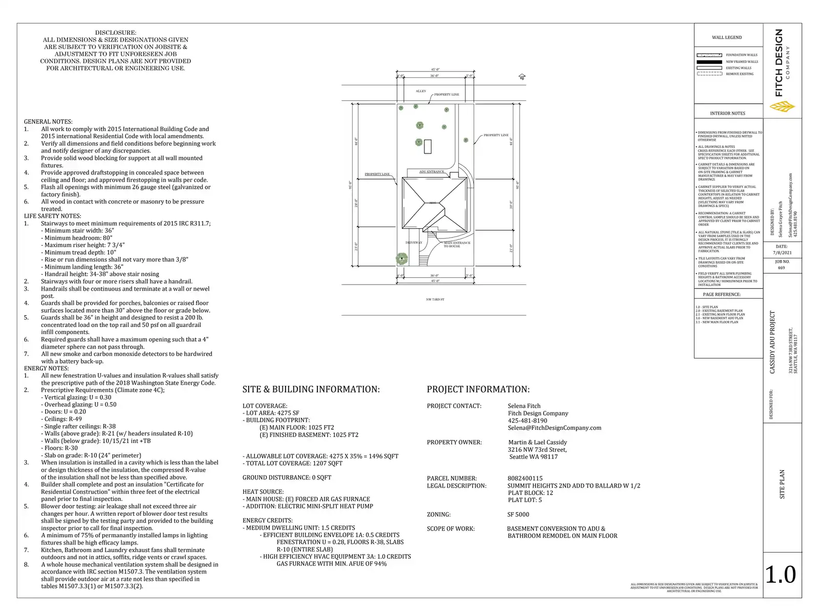 Site plan for 3216 NW 73rd St