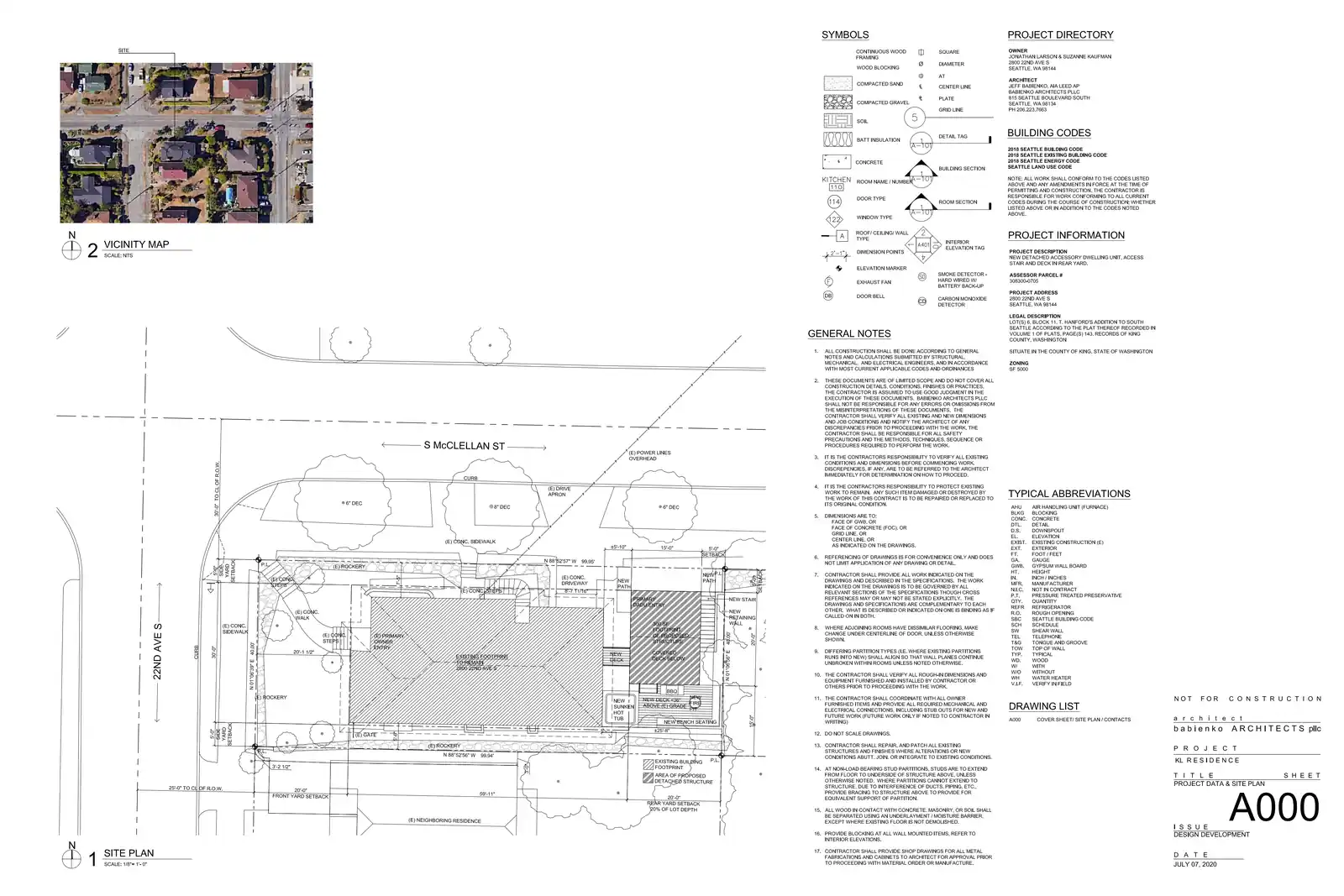 Site plan for 2800 22nd Ave S
