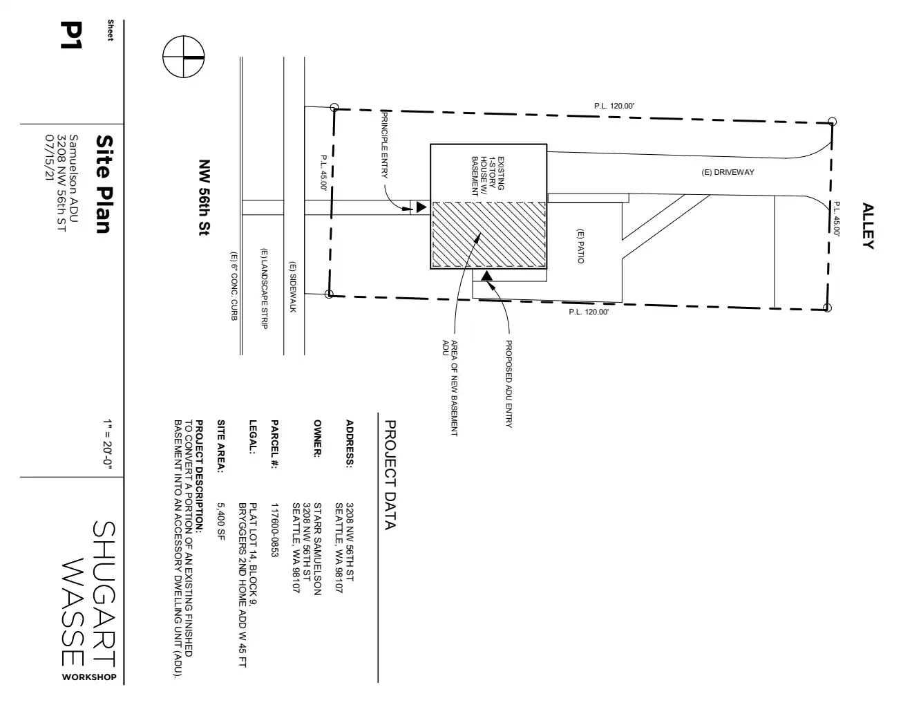Site plan for 3208 NW 56th St