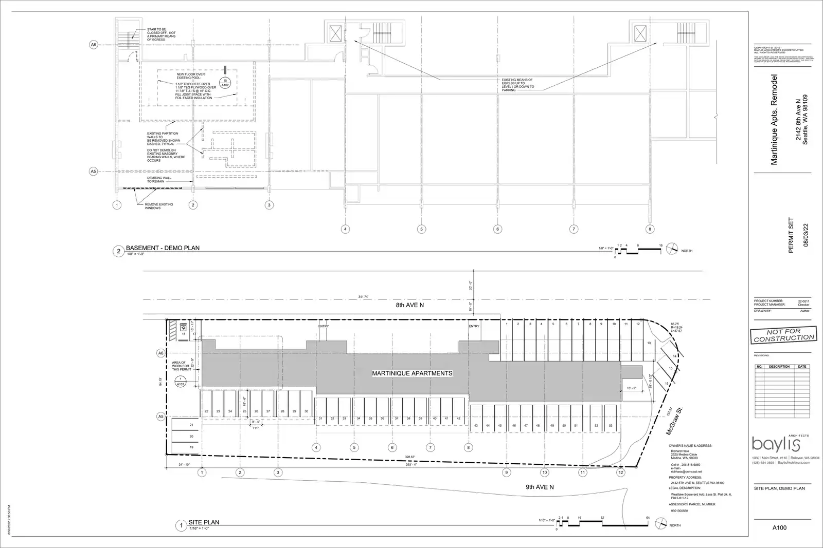 Site plan for 2142 8th Ave N