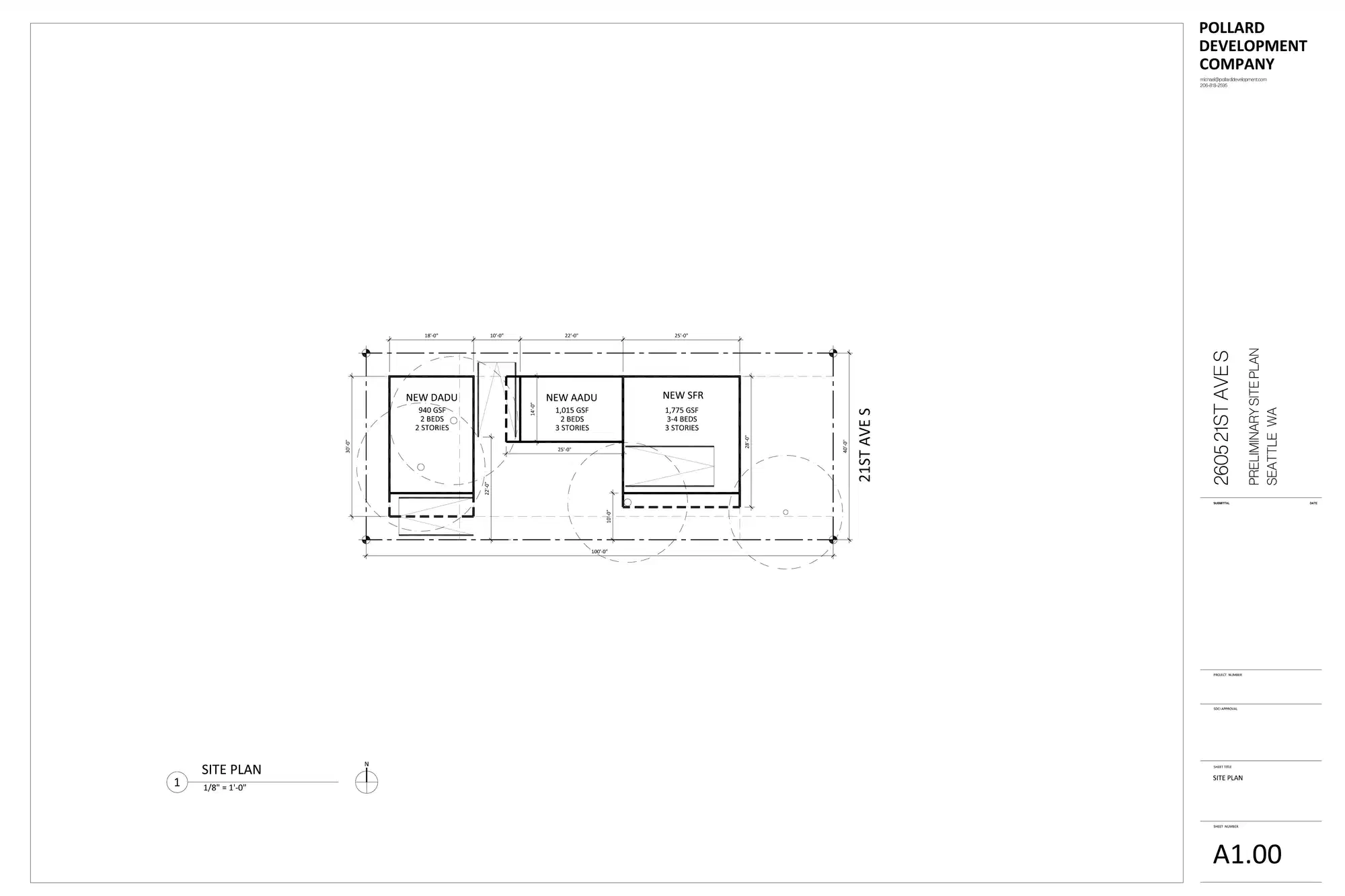 Site plan for 2605 21st Ave S
