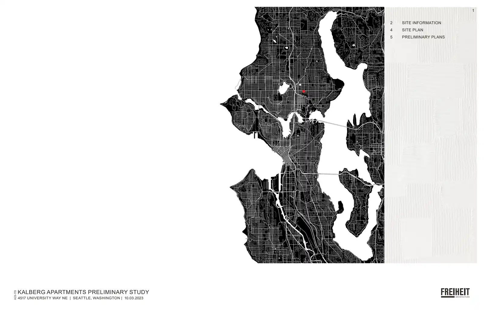 Site plan for 4517 University Way NE