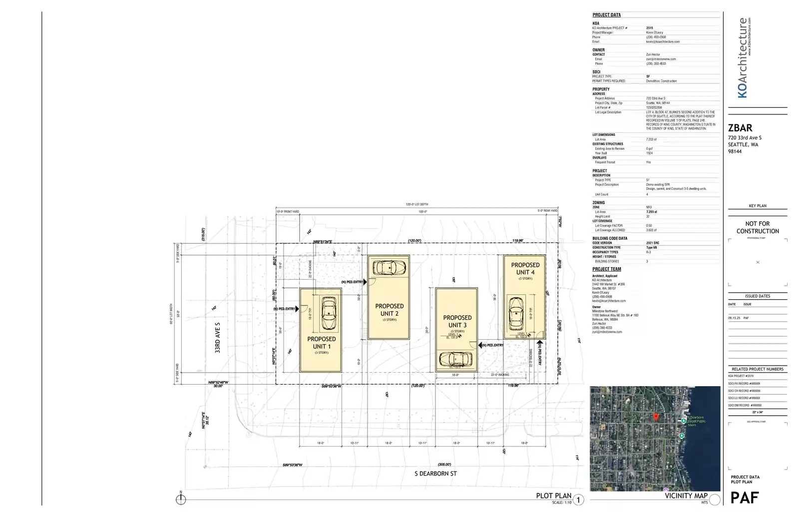 Site plan for 720 33rd Ave S