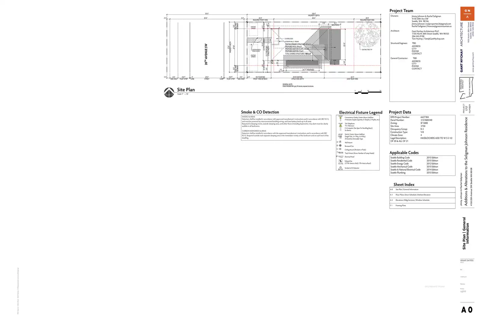 Site plan for 4150 20th Ave SW
