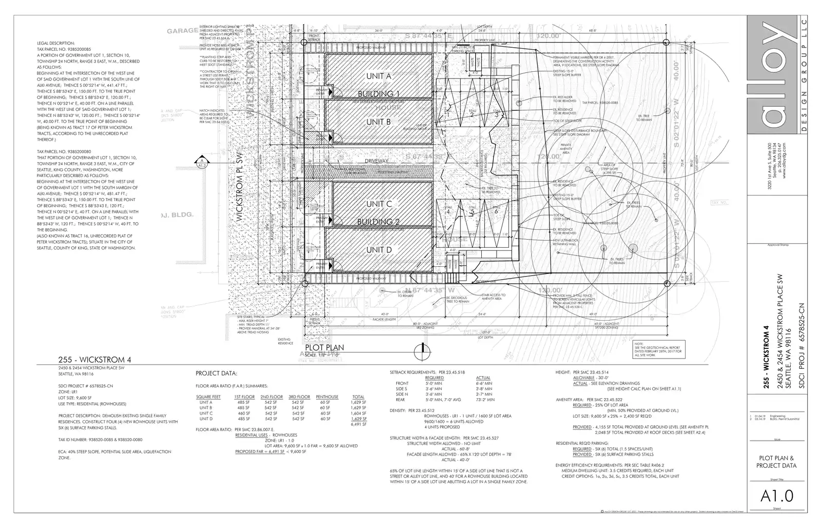 Site plan for 2454 Wickstrom Pl SW