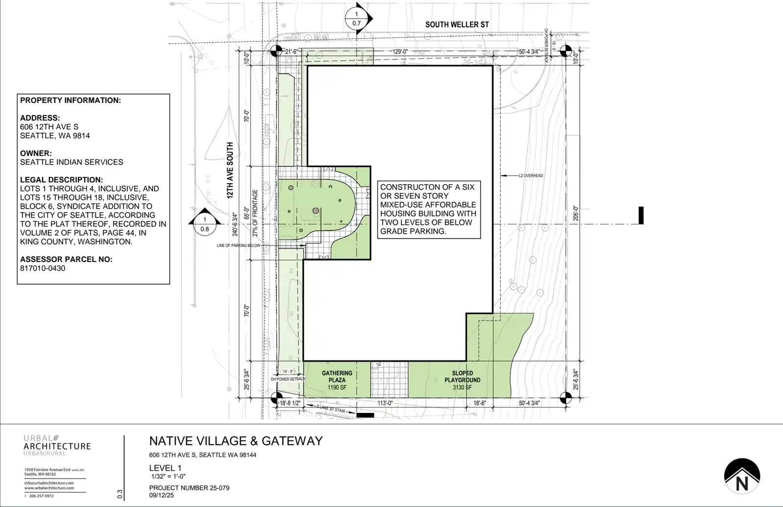 Site plan for 606 12th Ave S