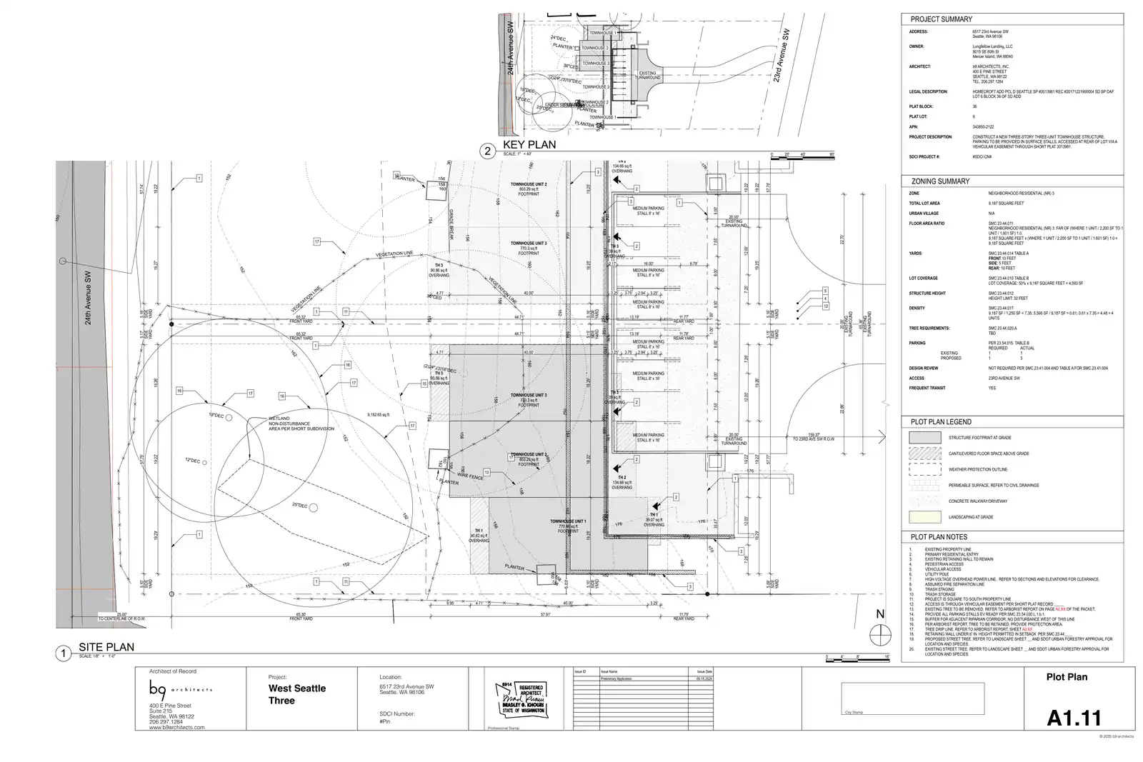 Site plan for 6517 23rd Ave SW
