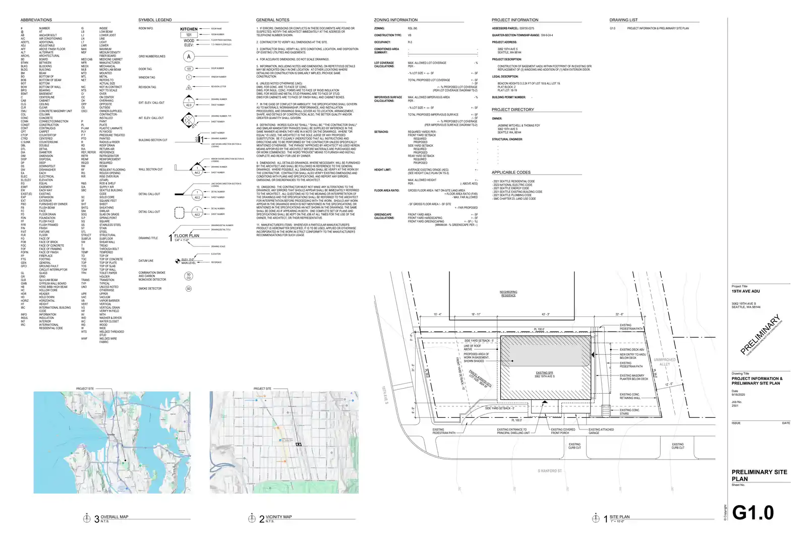 Site plan for 3062 19th Ave S