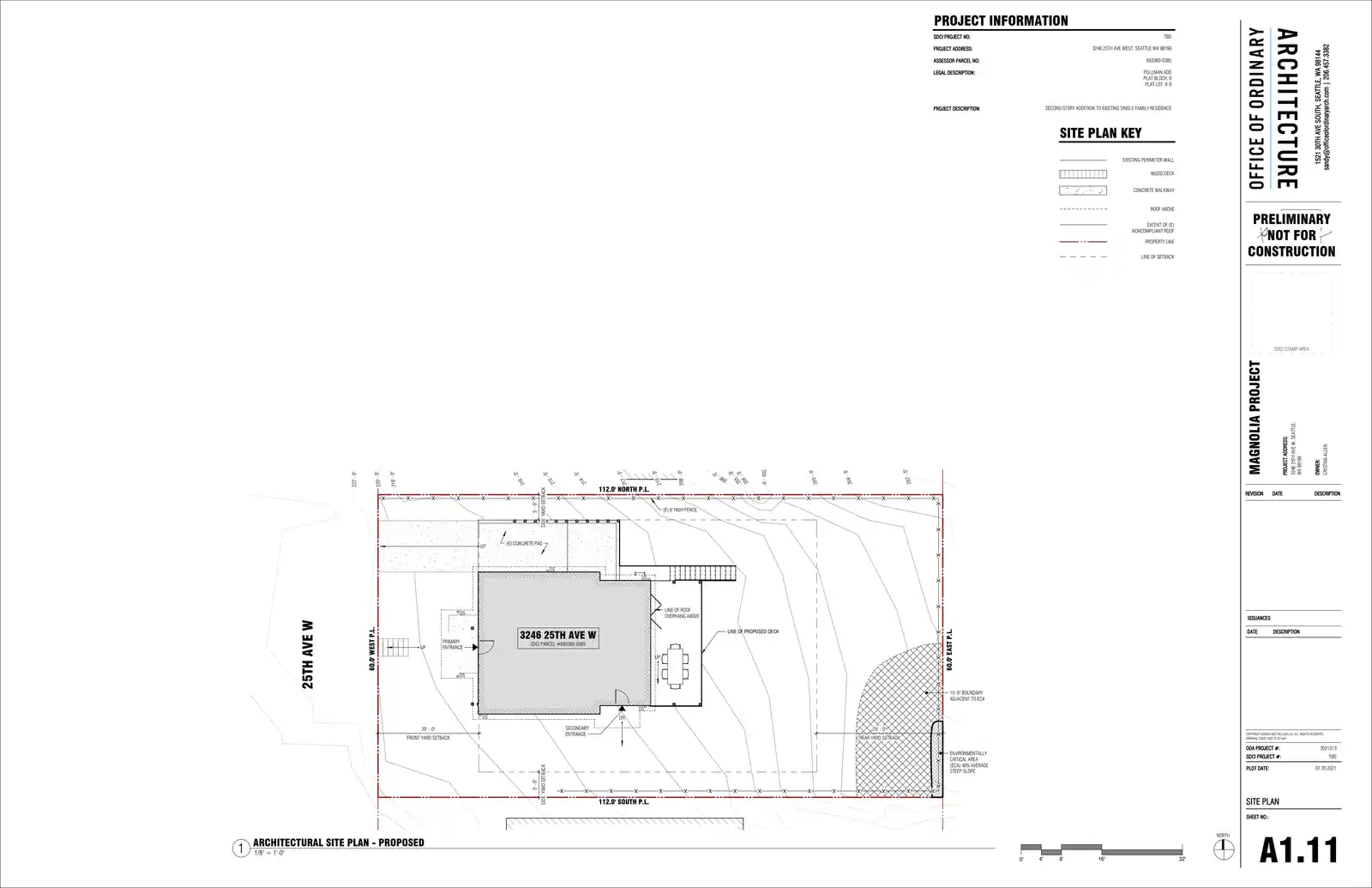 Site plan for 3246 25th Ave W