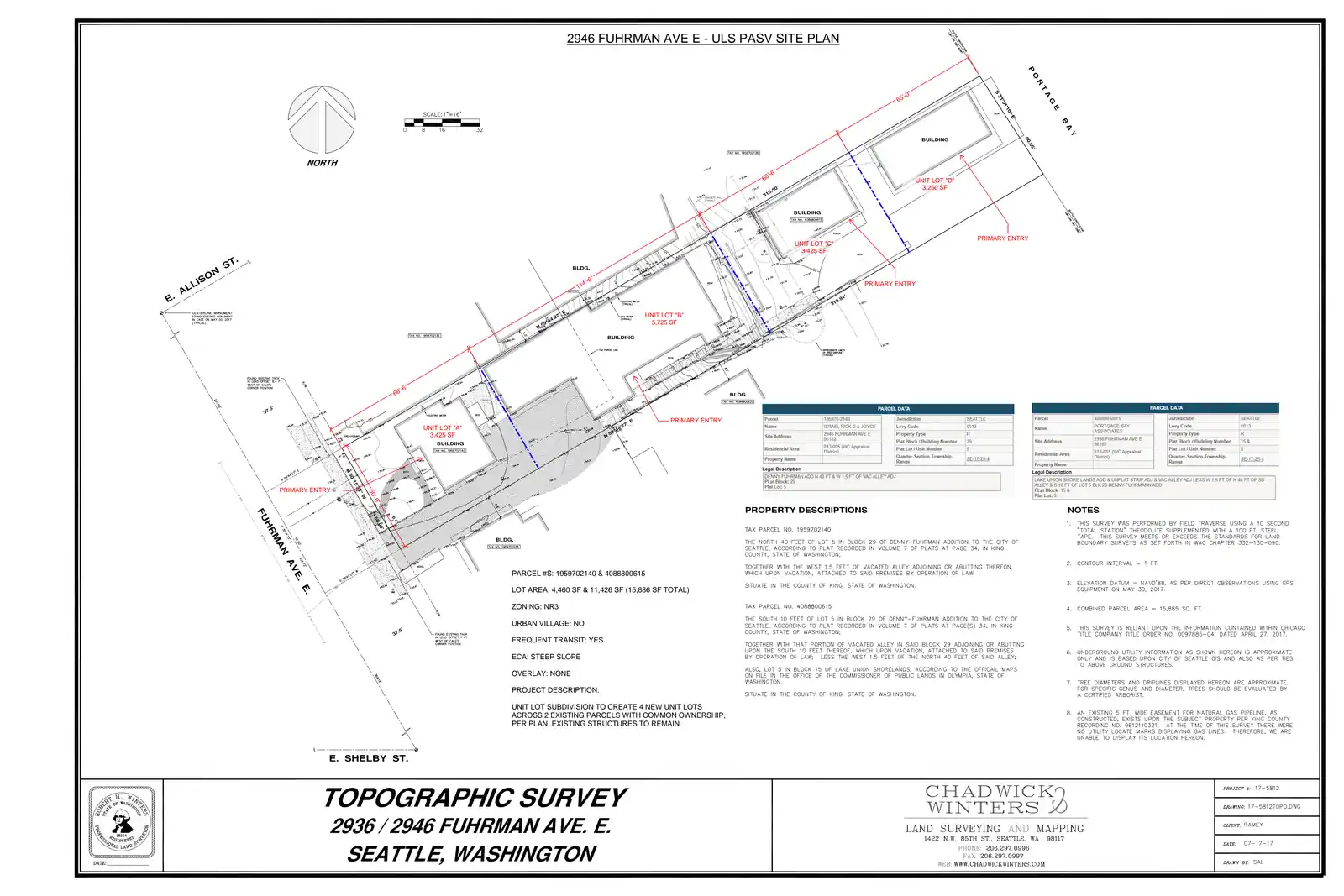 Site plan for 2946 Fuhrman Ave E