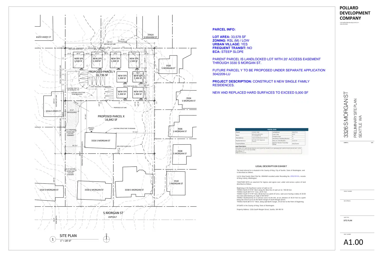 Site plan for 3326 S Morgan St