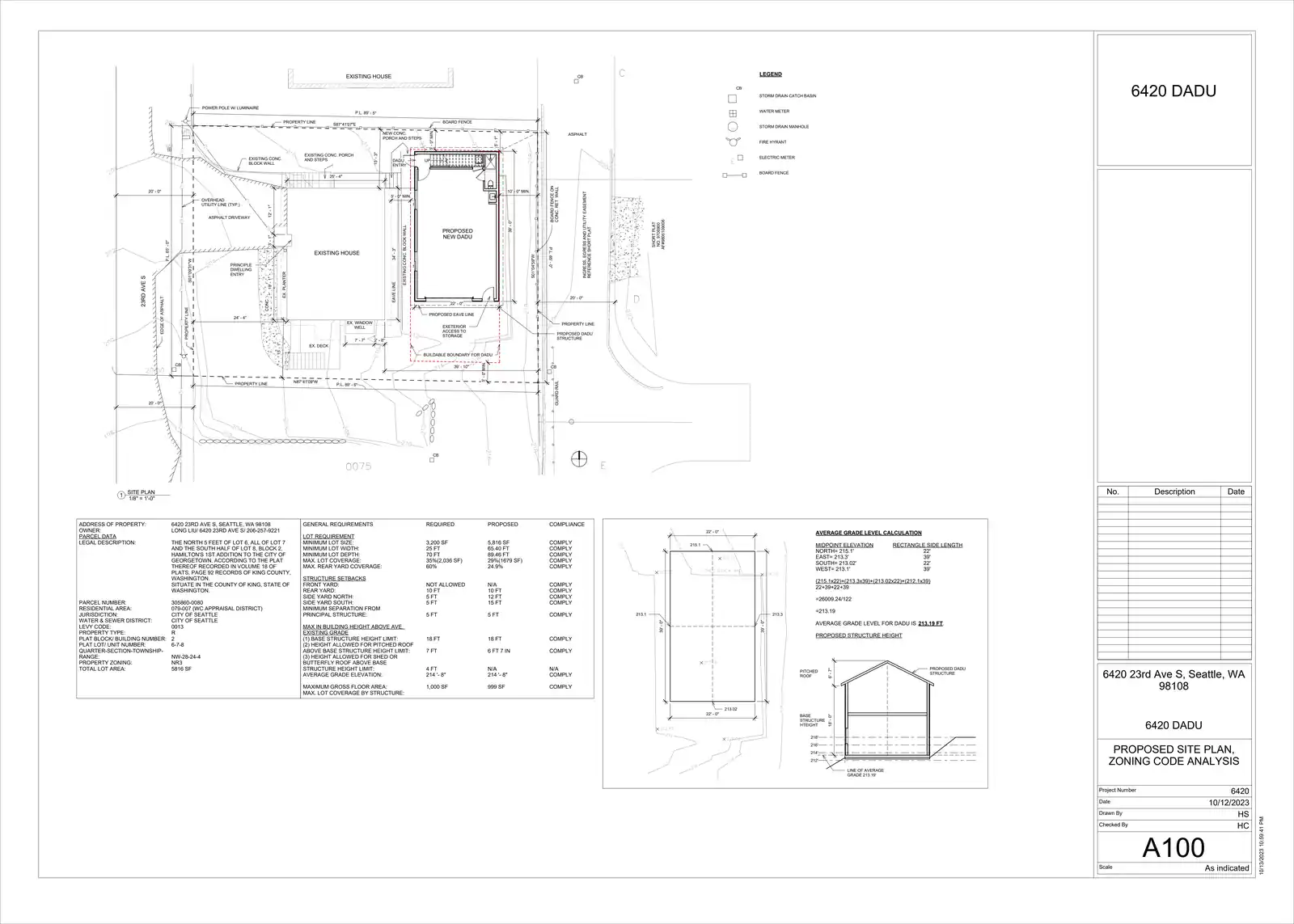 Site plan for 6420 23rd Ave S