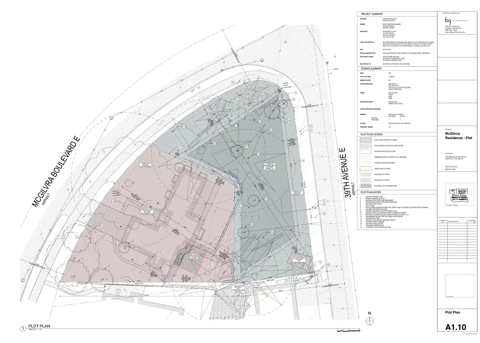 Site plan for 700 Mcgilvra Blvd E