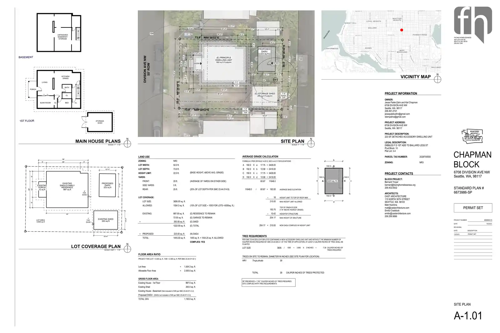 Site plan for 6708 Division Ave NW