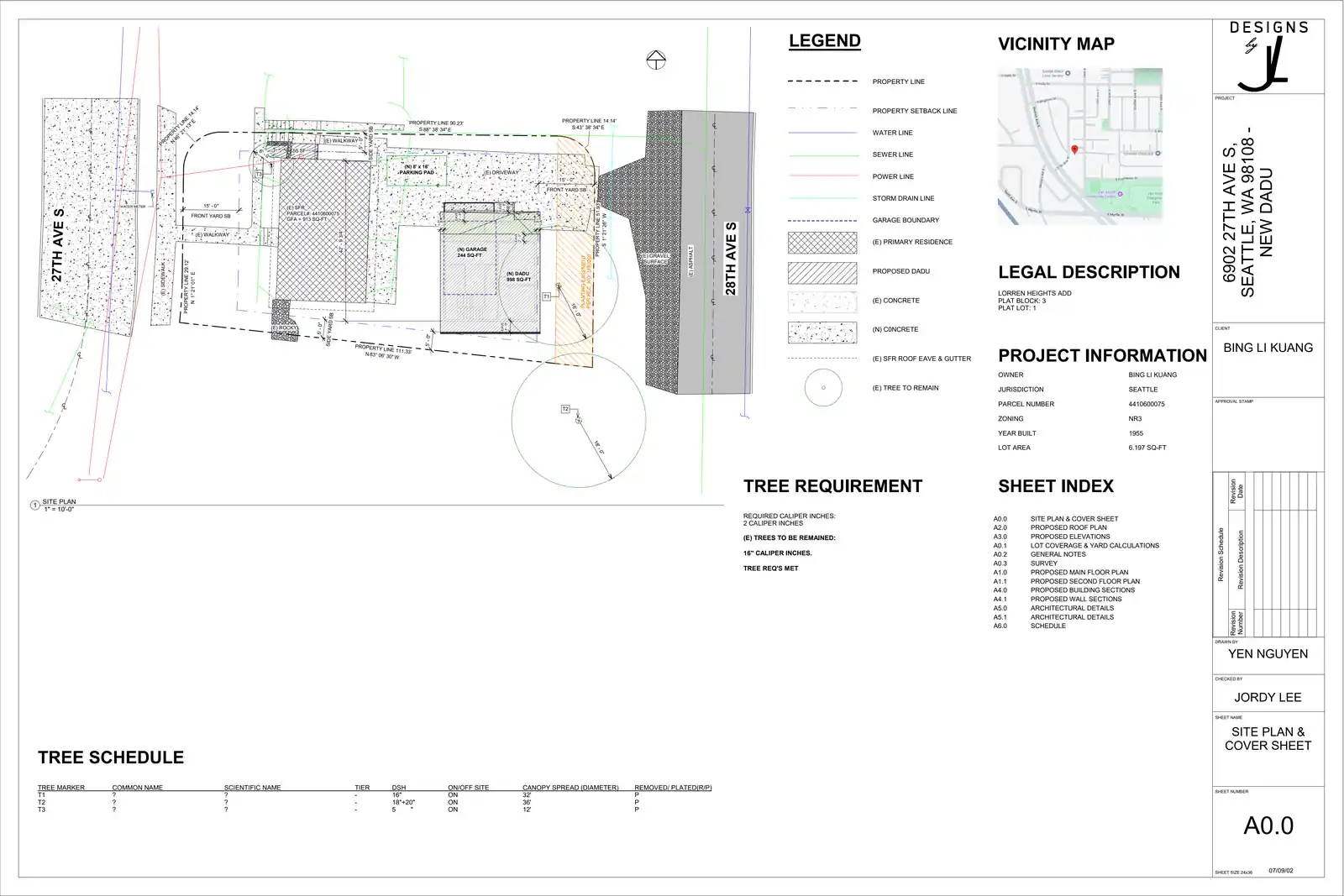 Site plan for 6769 28th Ave S