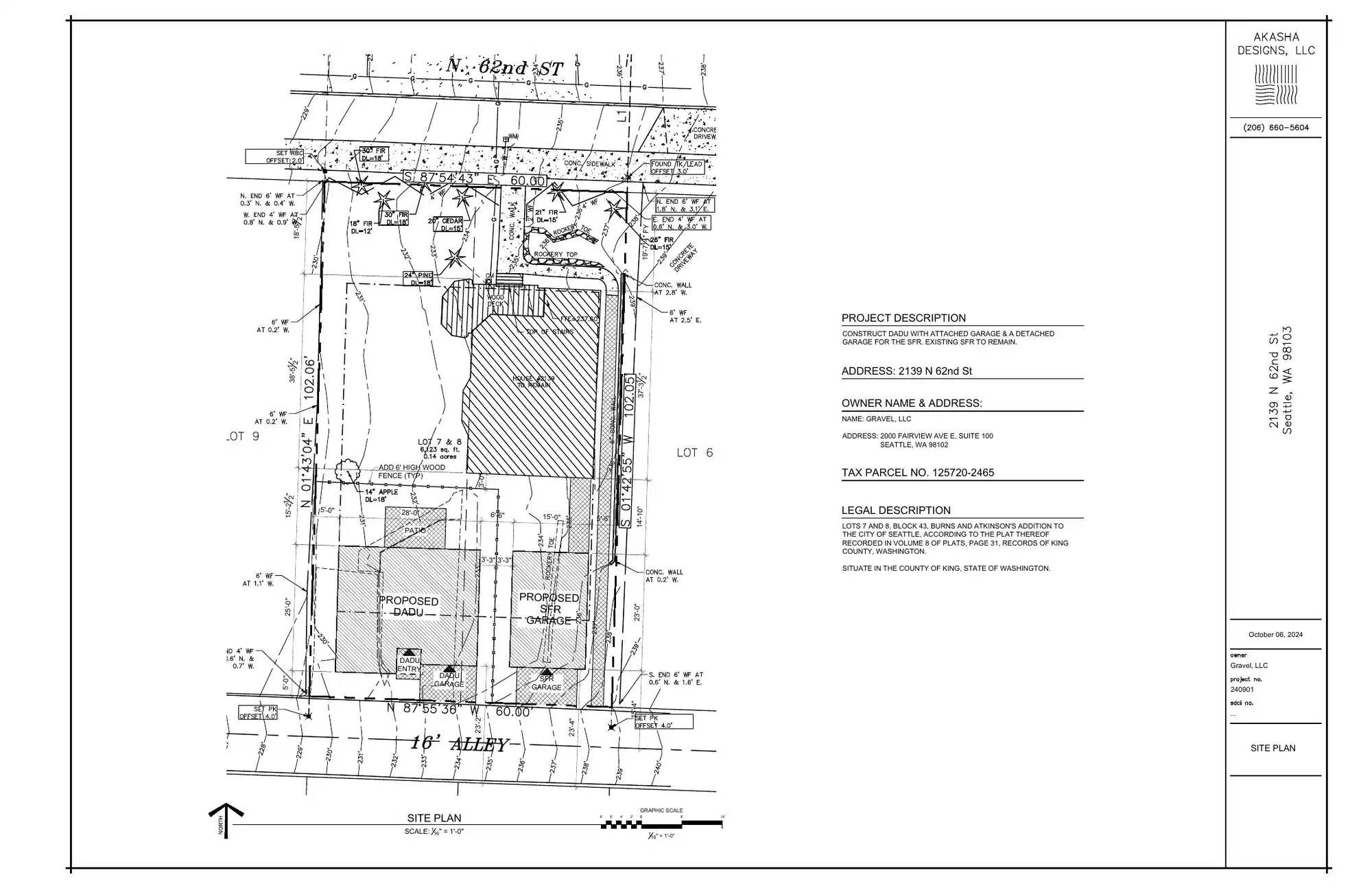 Site plan for 2137 N 62nd St
