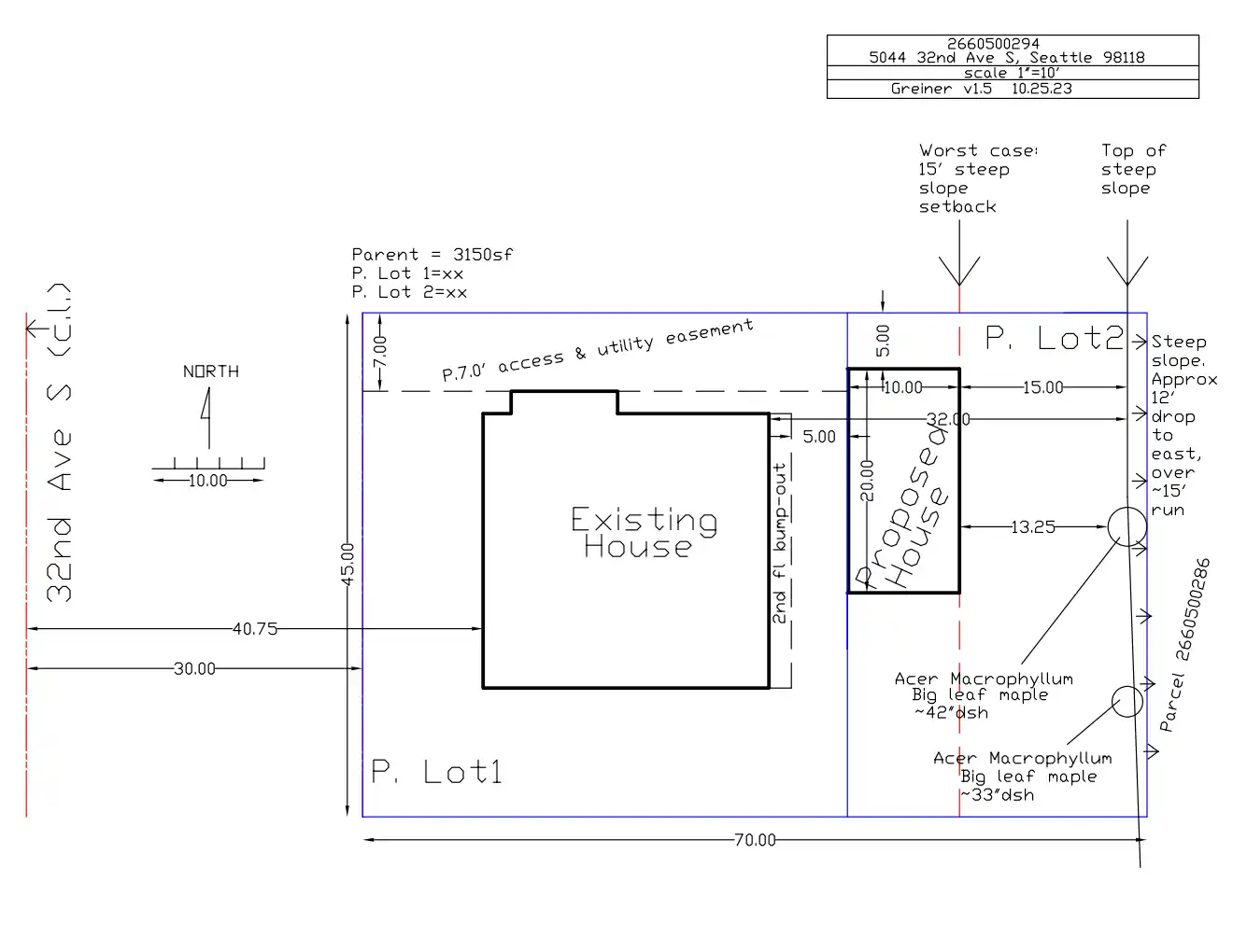Site plan for 5044 32nd Ave S