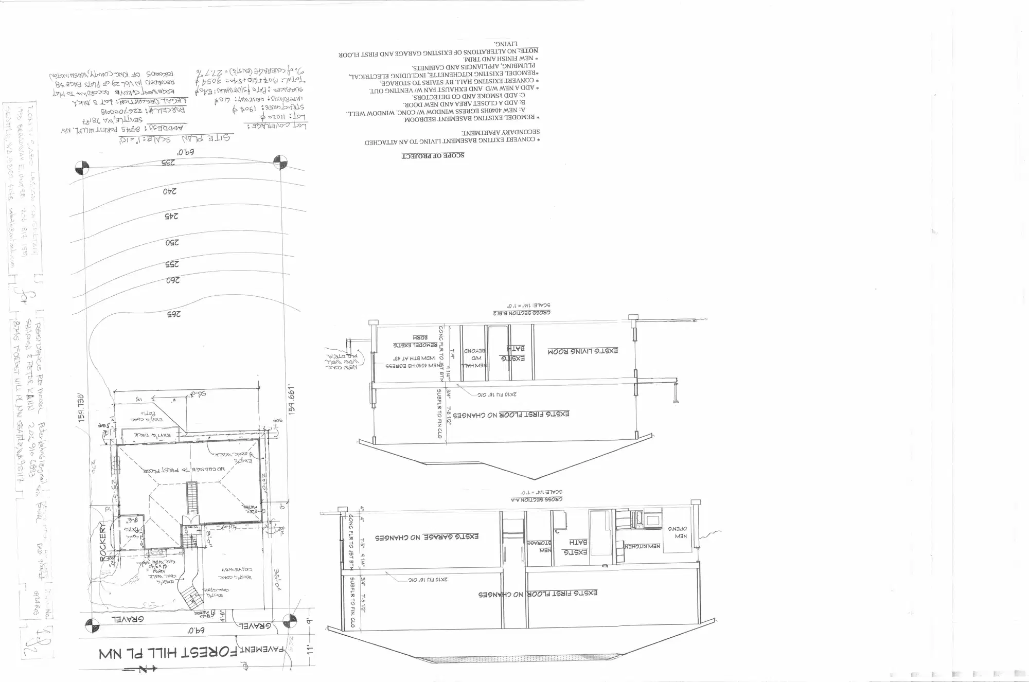 Site plan for 8745 Forest Hill Pl NW