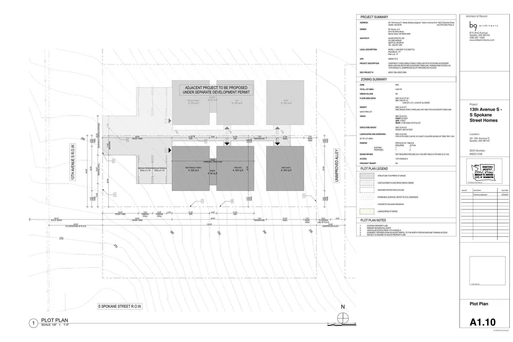 Site plan for 3526 13th Ave S