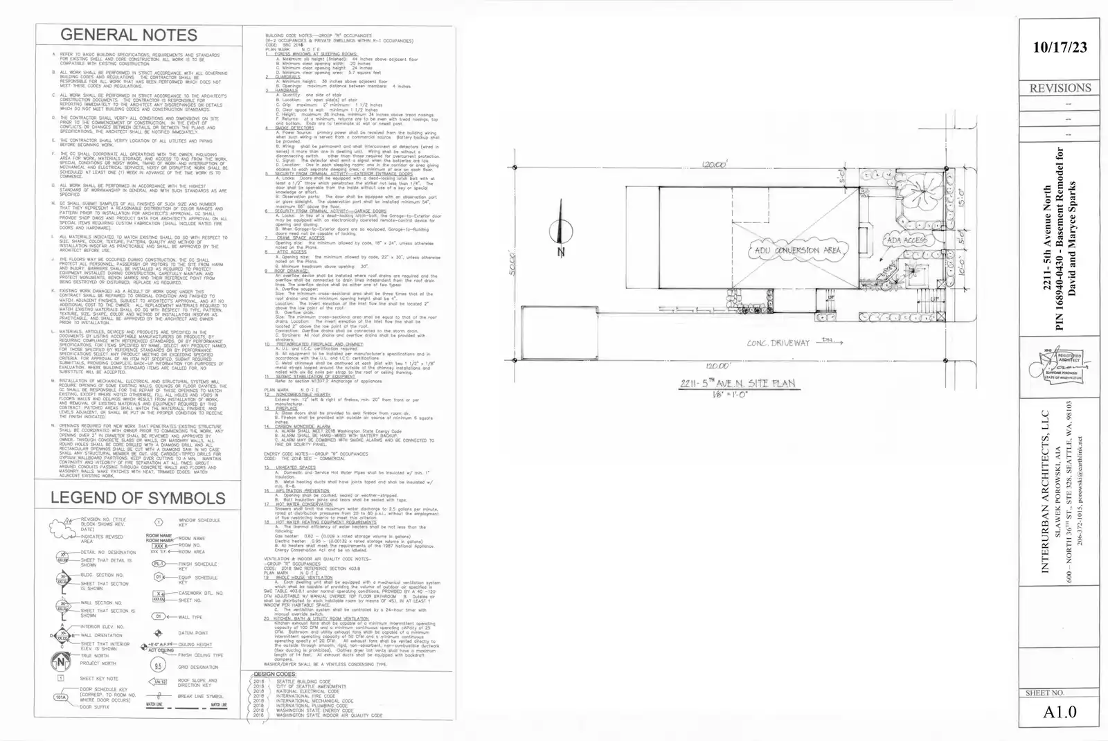 Site plan for 2211 5th Ave N