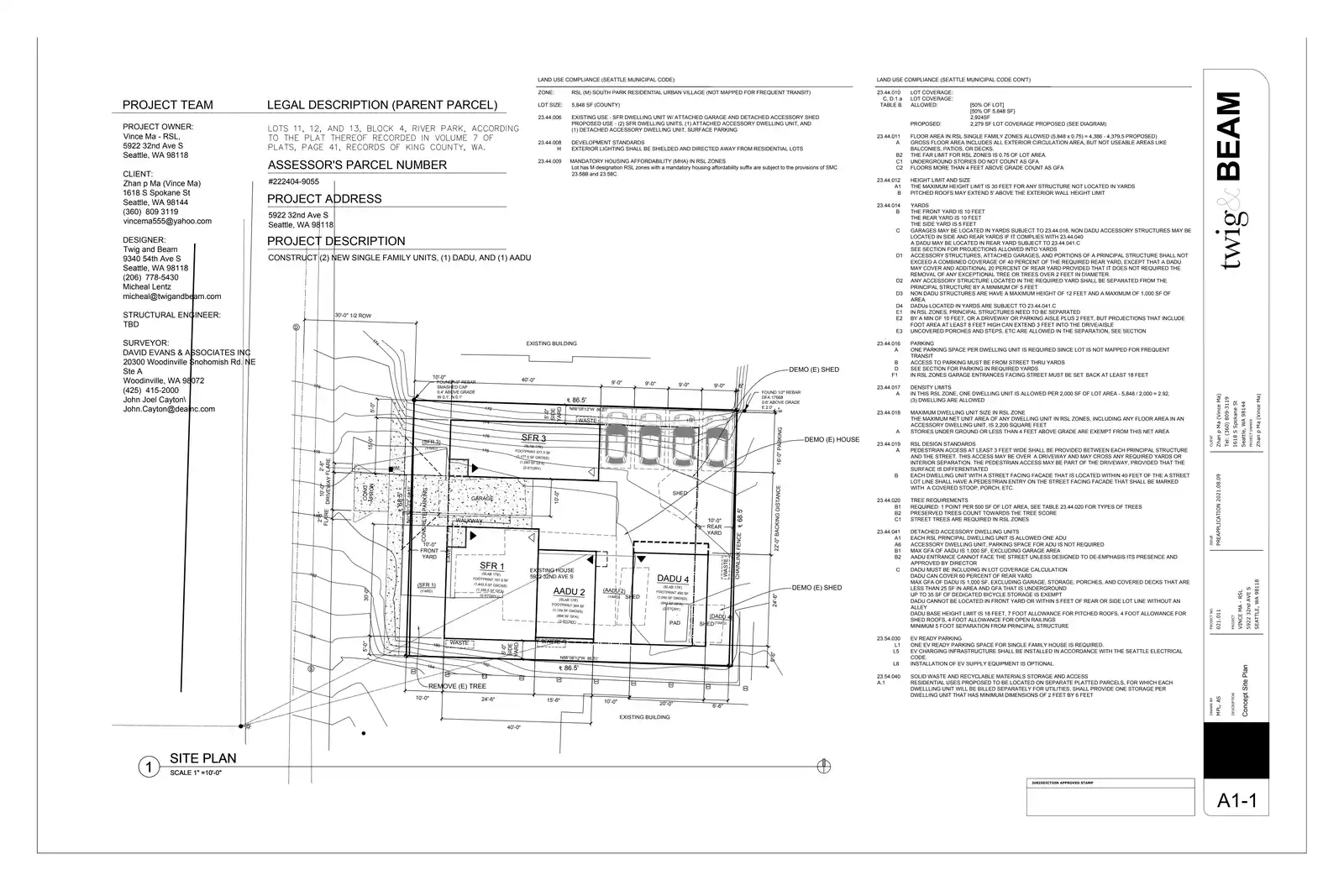 Site plan for 5922 32nd Ave S