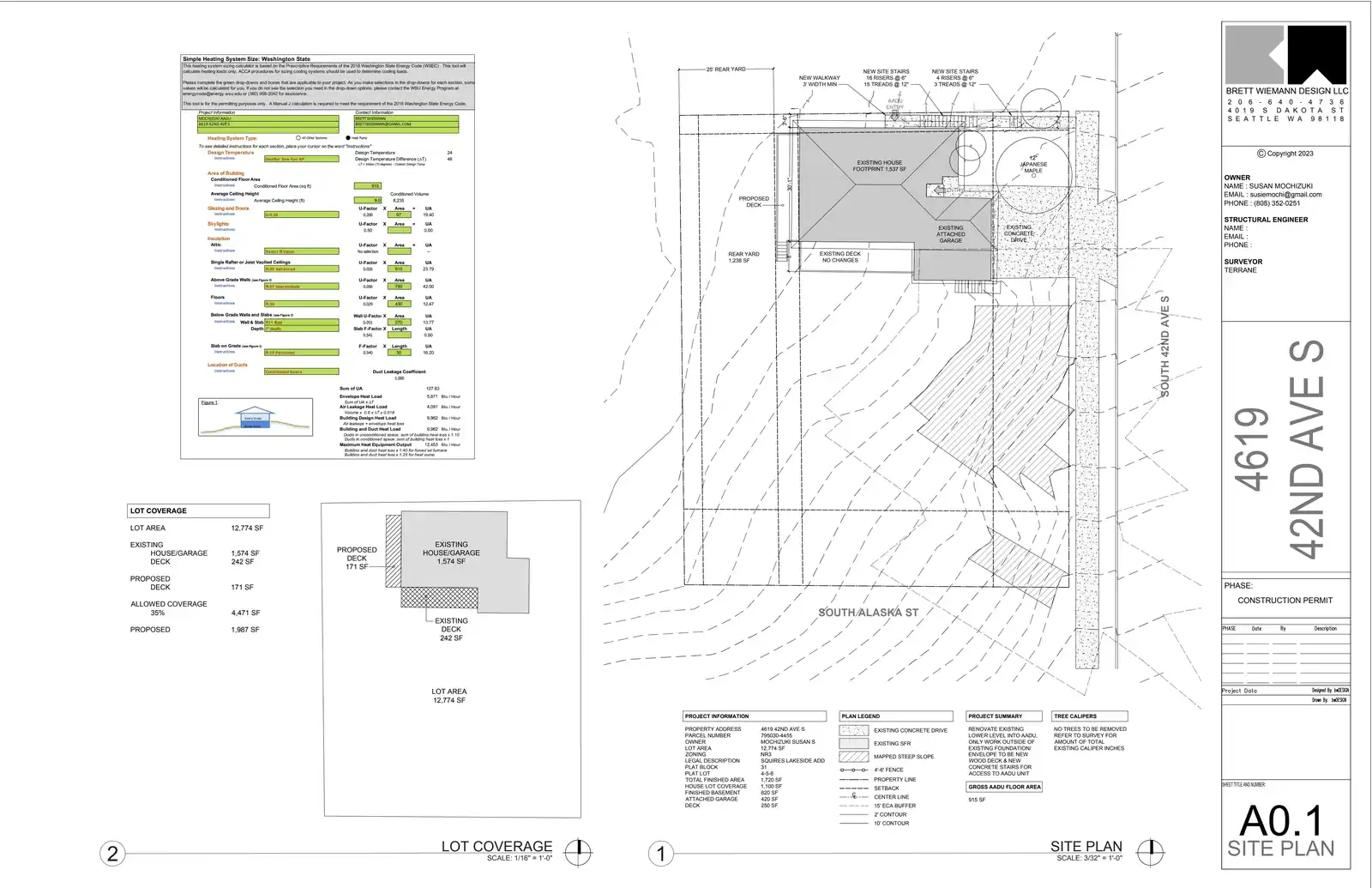 Site plan for 4619 42nd Ave S