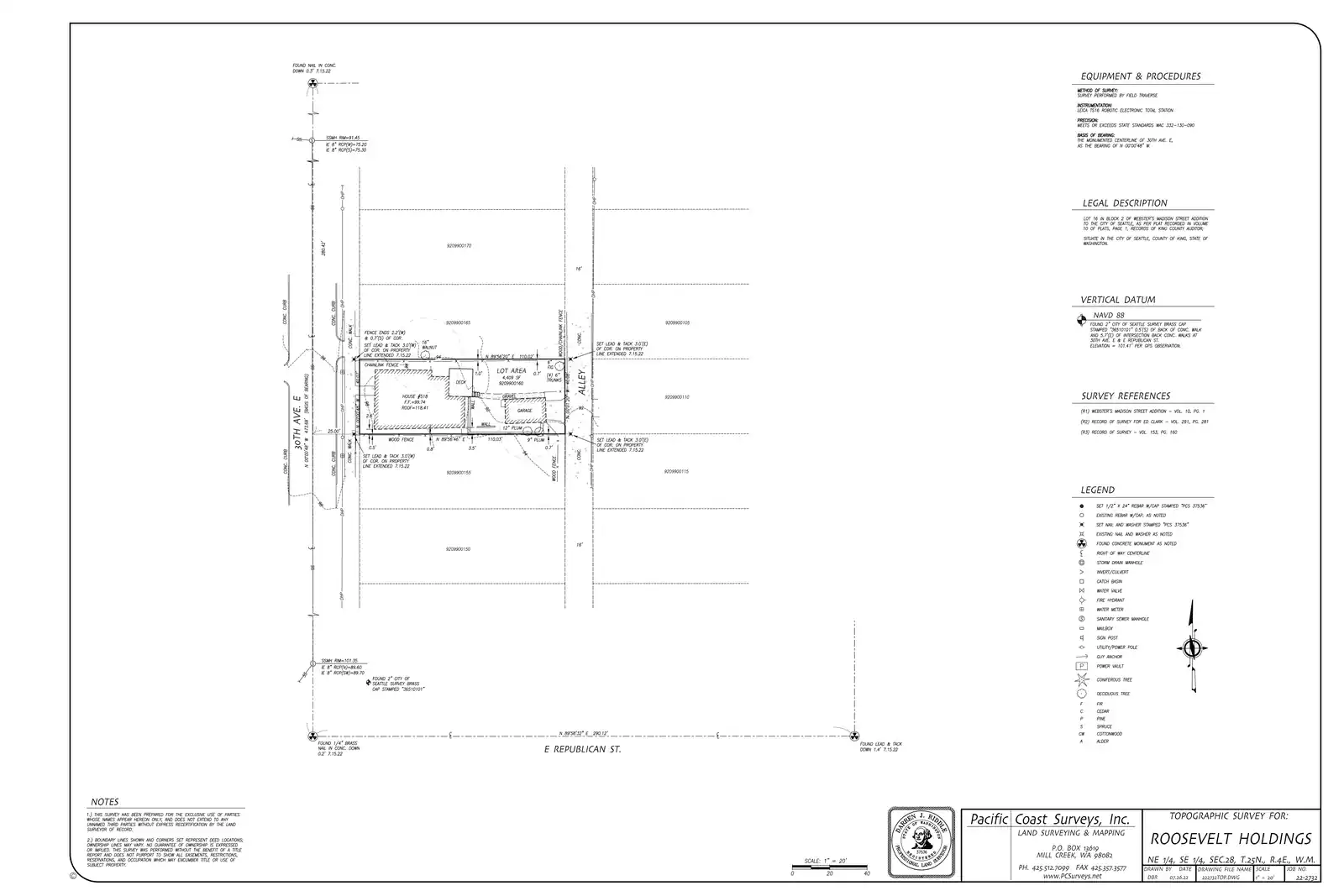 Site plan for 518 30th Ave E