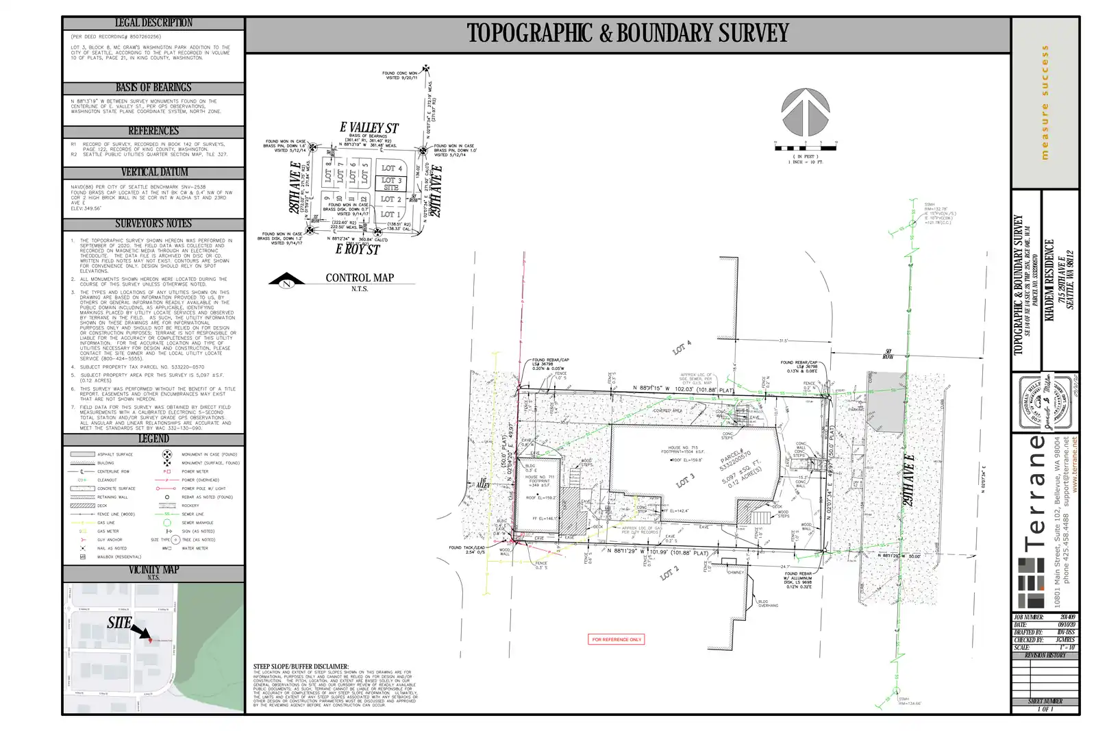 Site plan for 715 29th Ave E