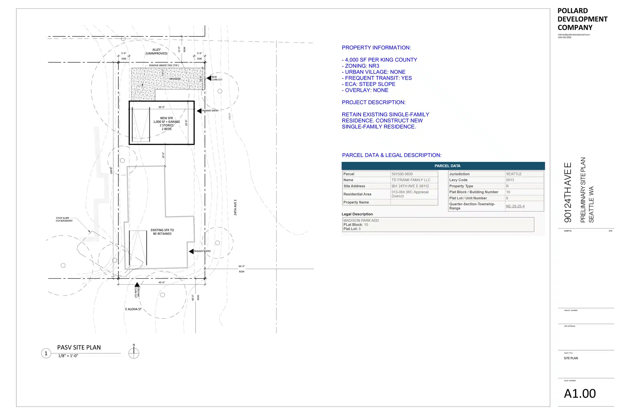 Site plan for 901 24th Ave E