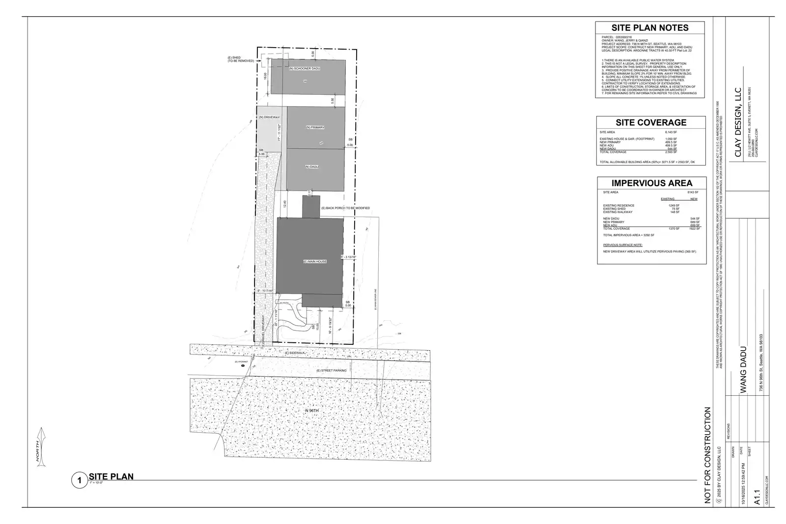 Site plan for 736 N 96th St
