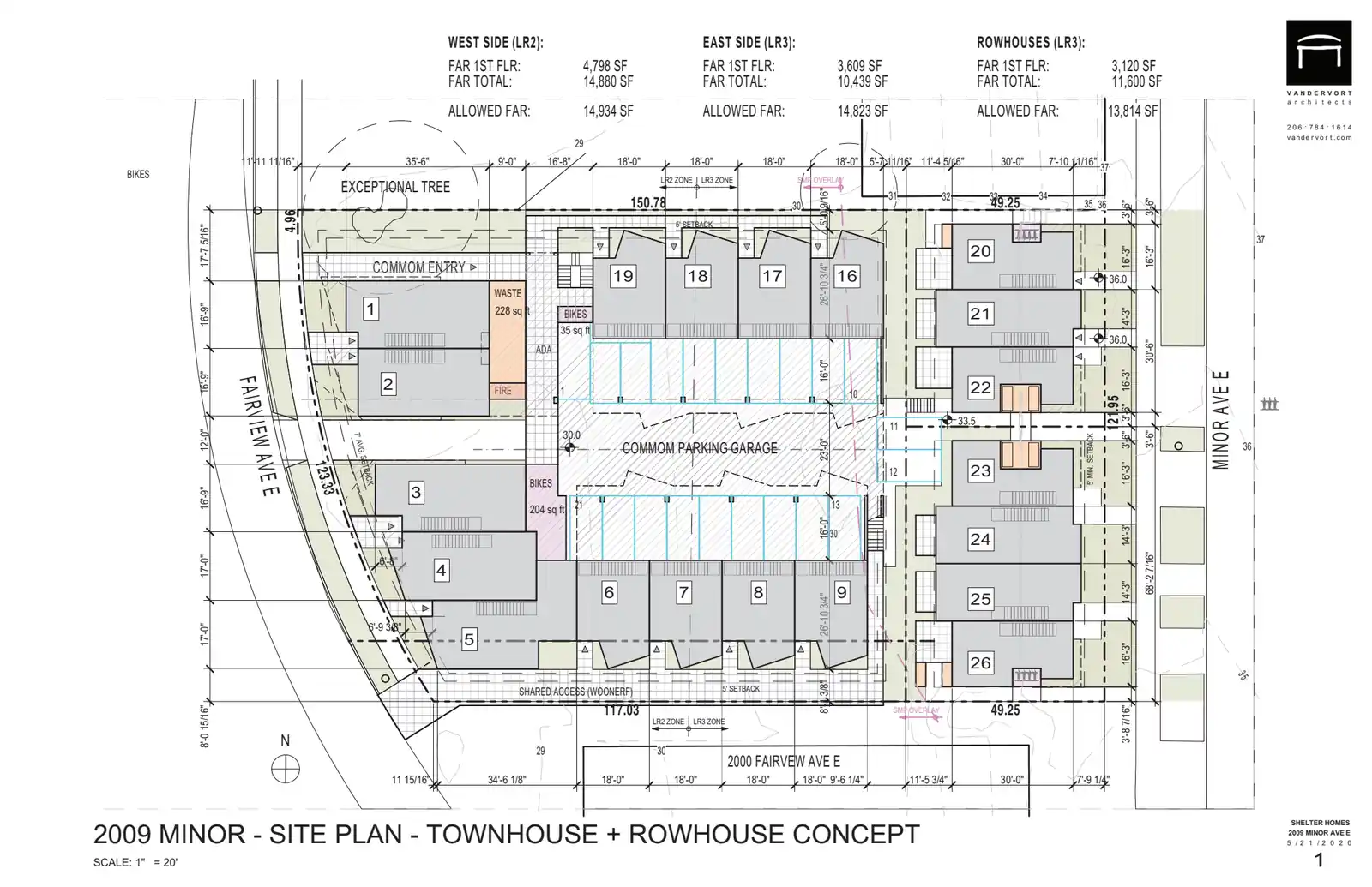 Site plan for 2009 Minor Ave E