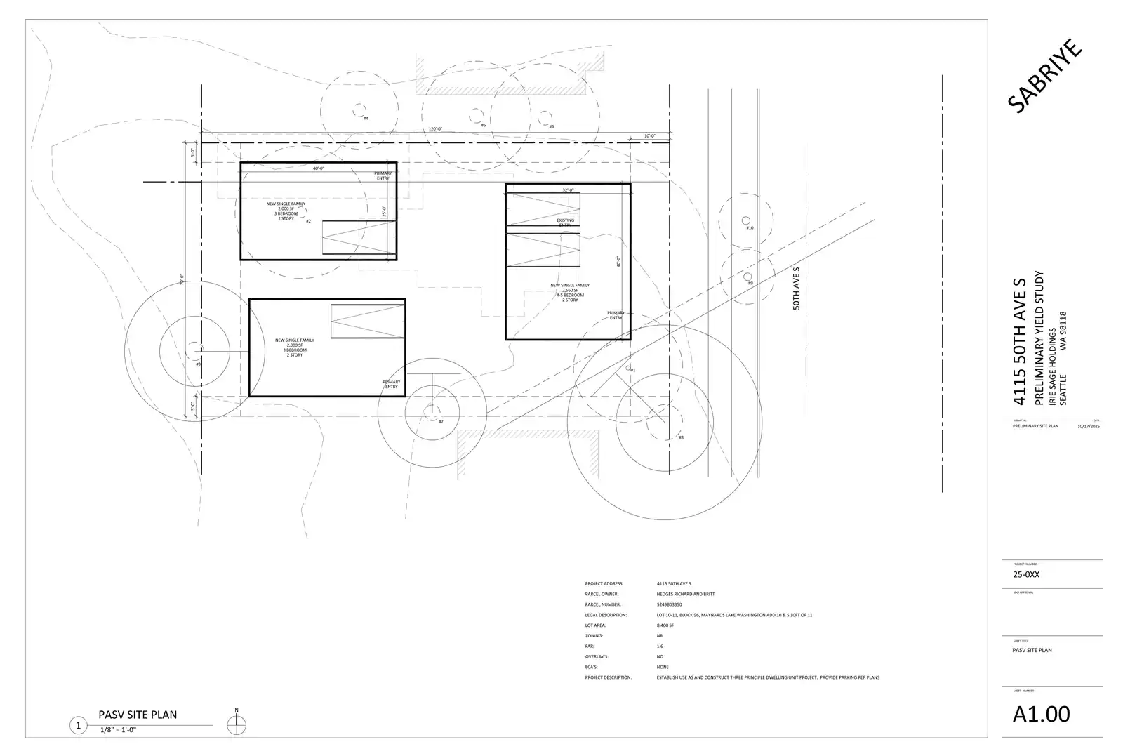 Site plan for 4115 50th Ave S