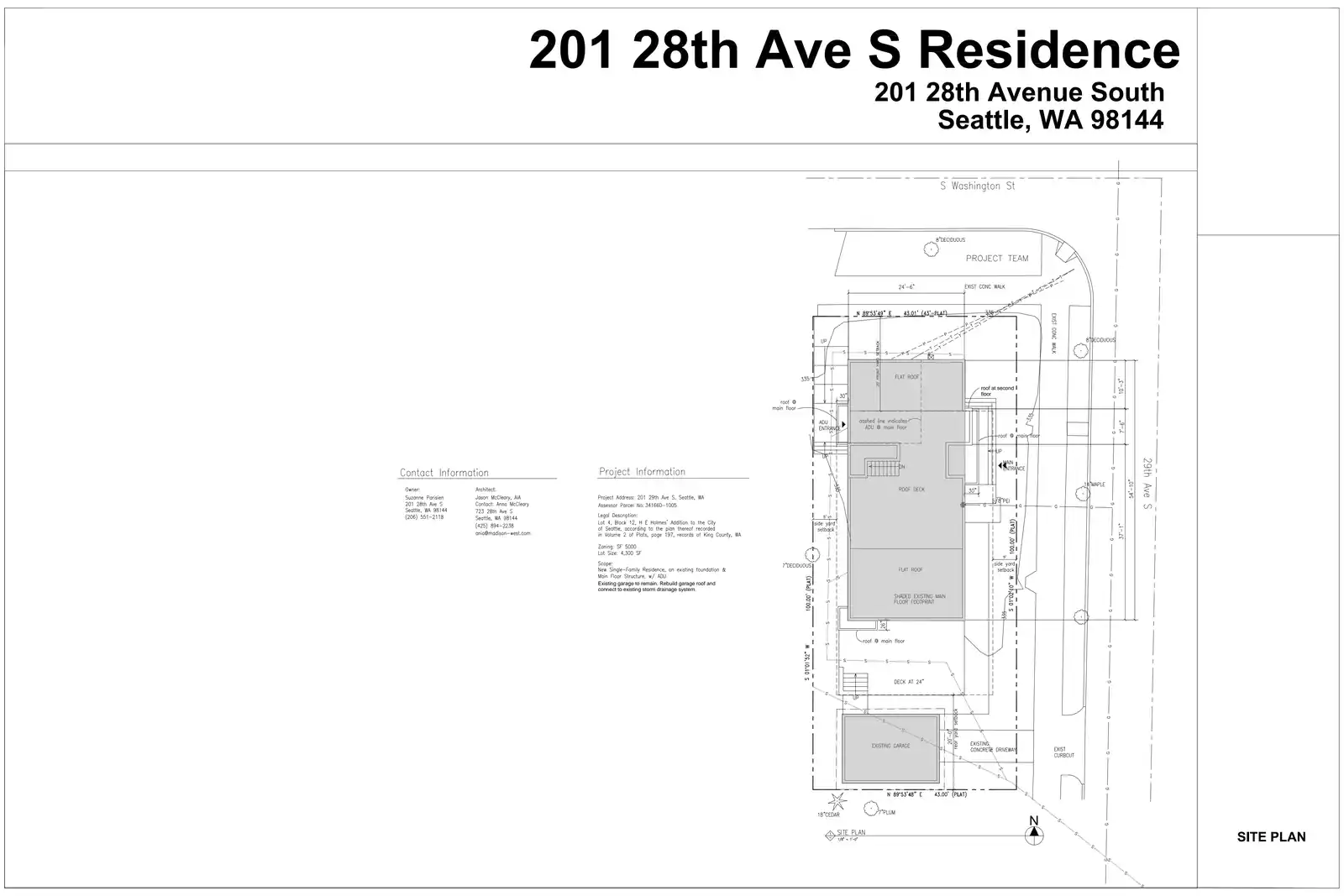 Site plan for 201 29th Ave S