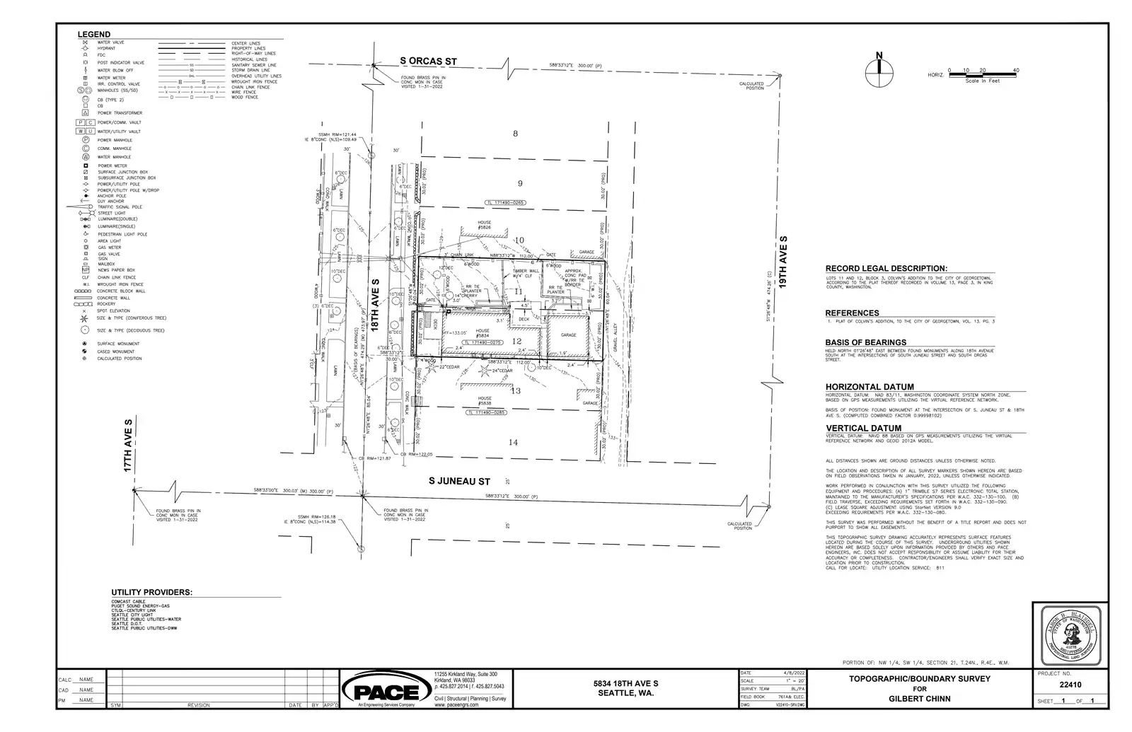 Site plan for 5830 18th Ave S