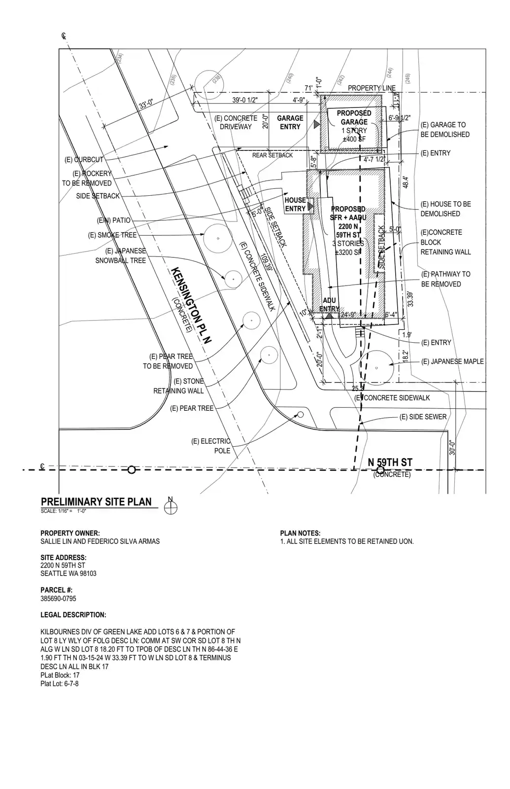 Site plan for 2200 N 59th St