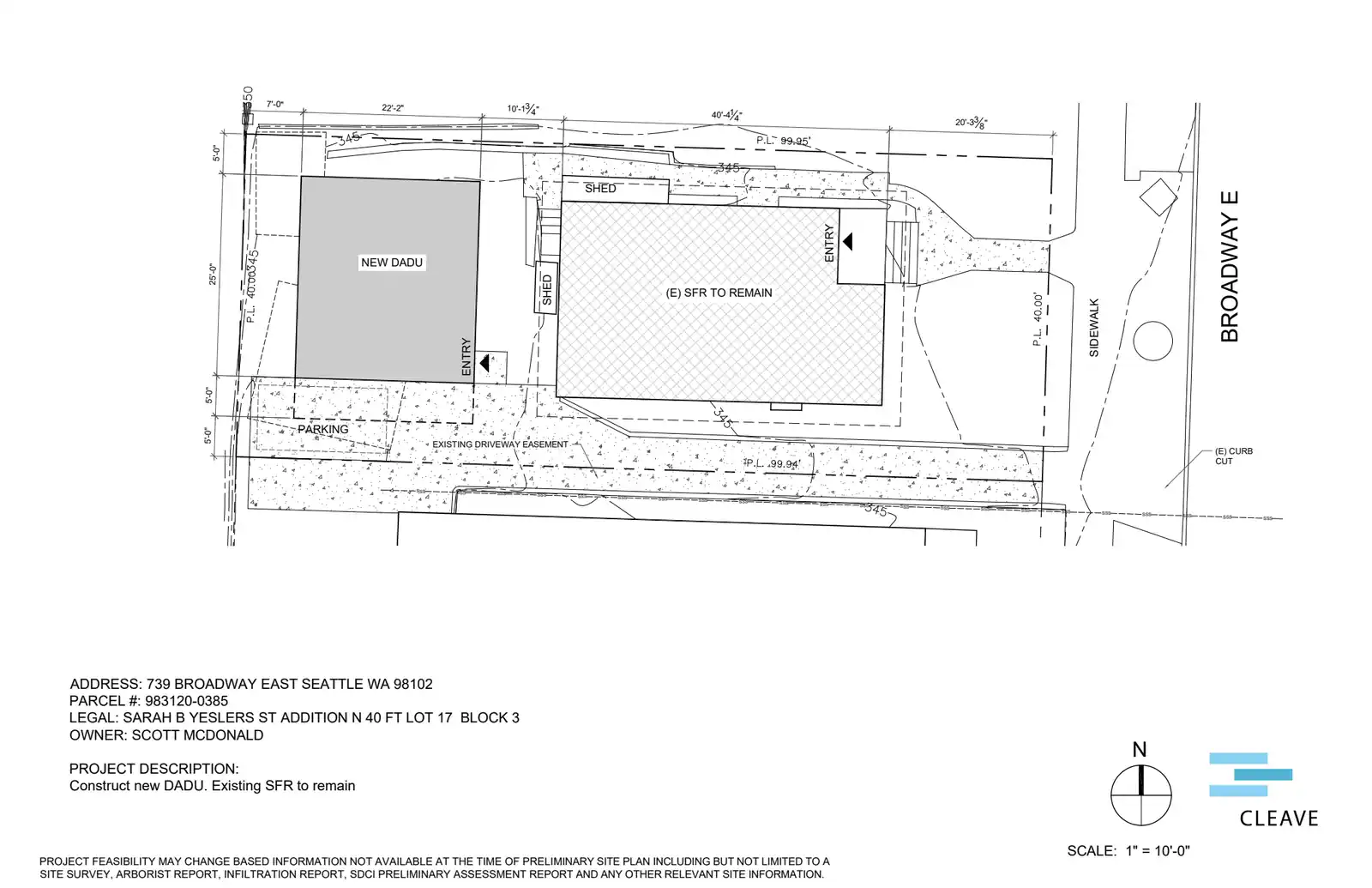 Site plan for 739 Broadway E