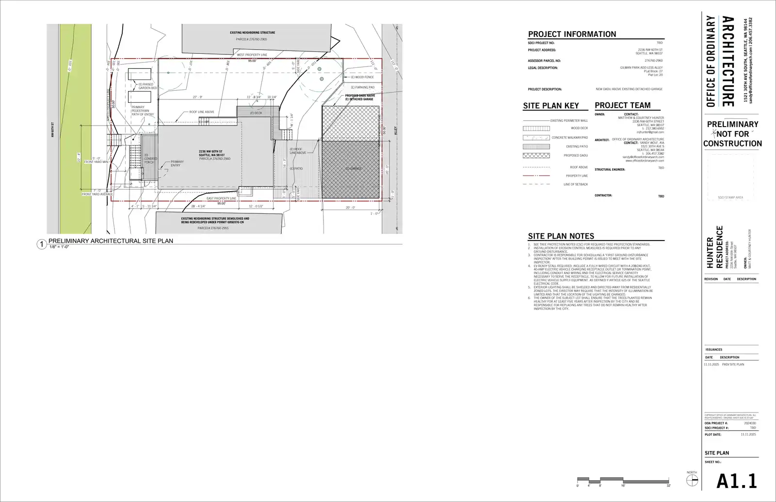 Site plan for 2236 NW 60th St
