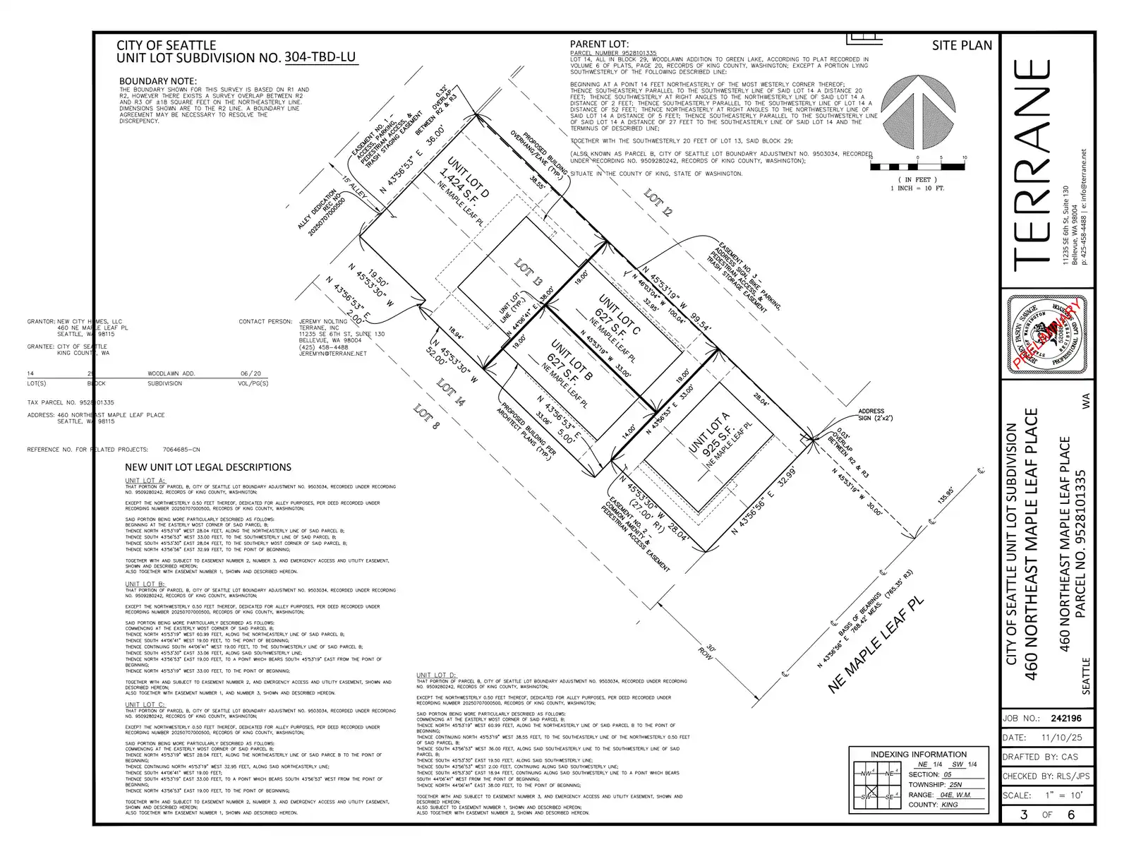 Site plan for 460 NE Maple Leaf Pl