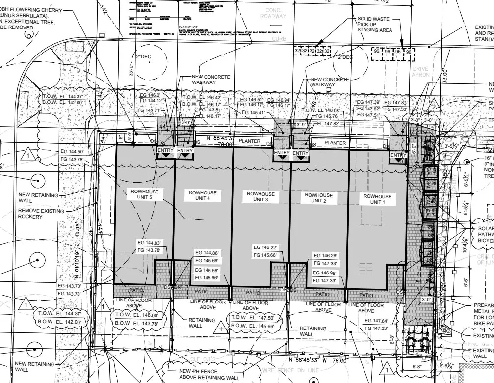 Site plan for 6216 17th Ave NW