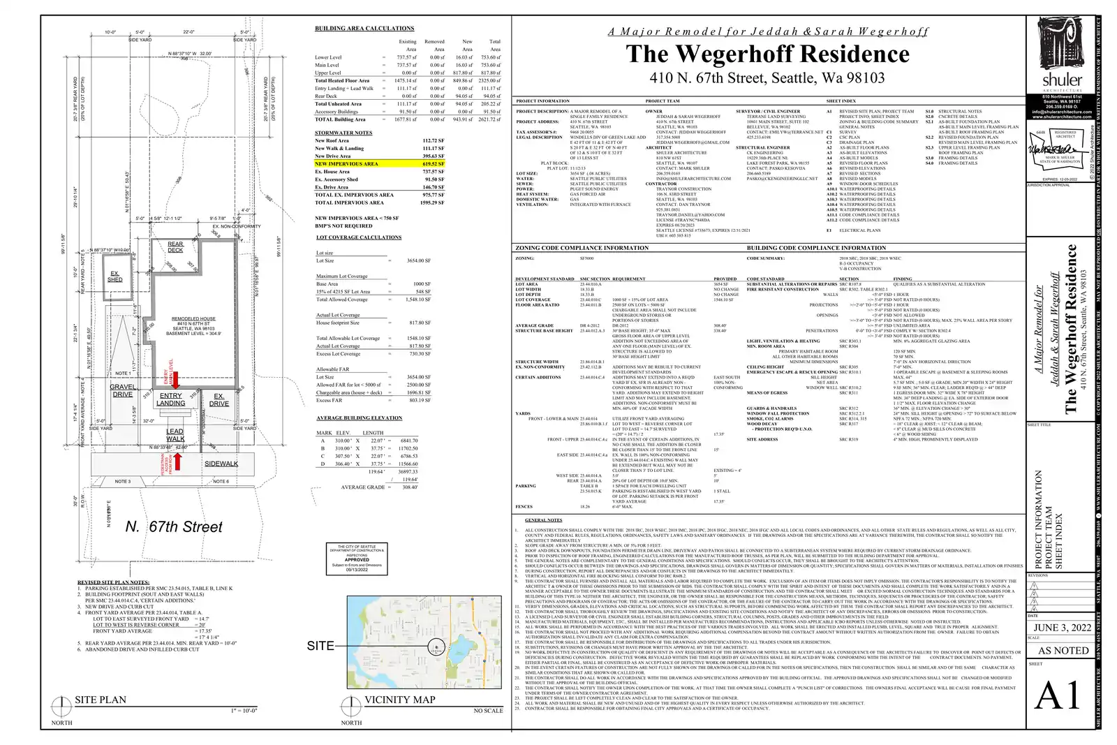 Site plan for 410 N 67th St