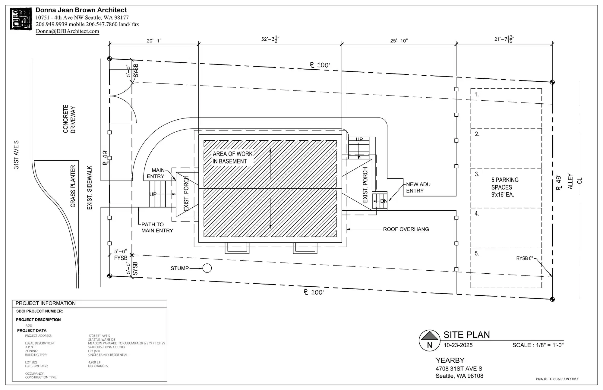 Site plan for 4708 31st Ave S