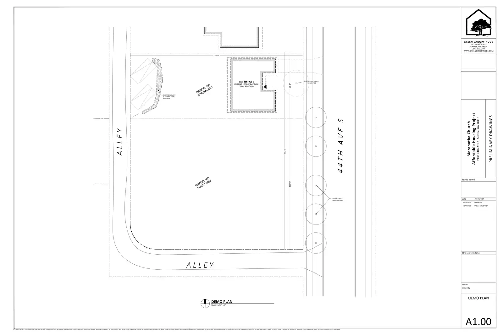 Site plan for 7133 44th Ave S