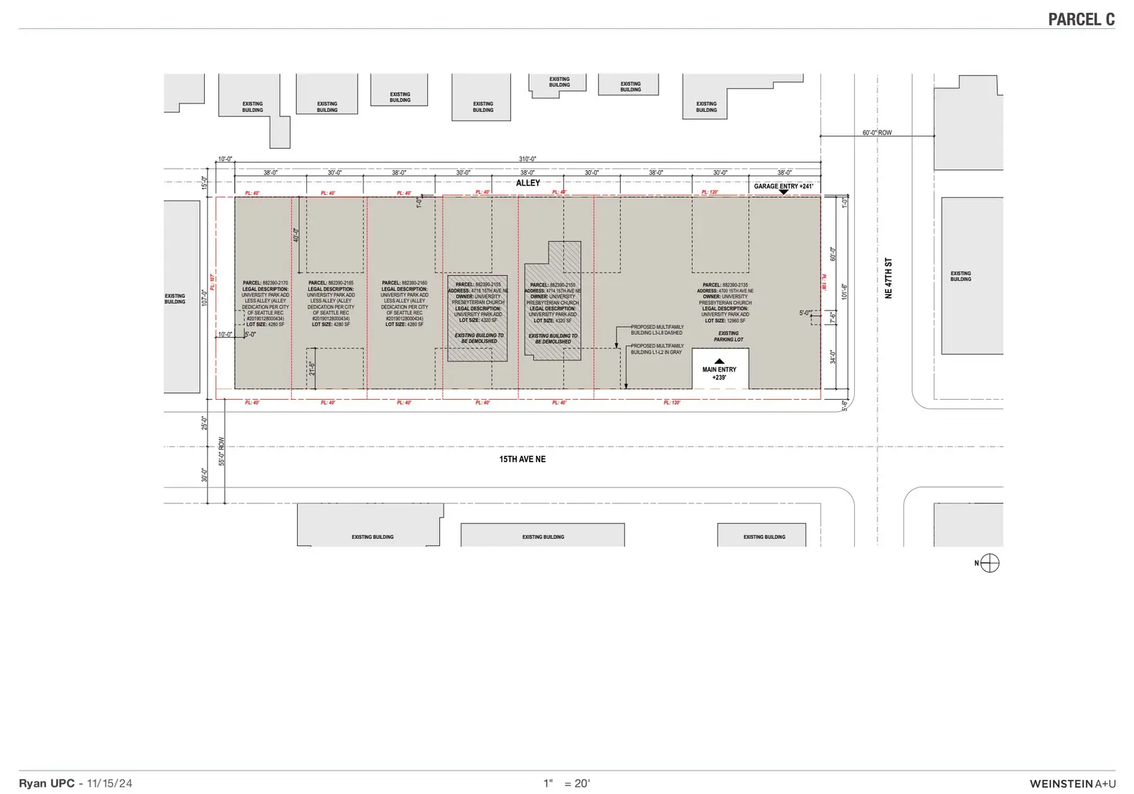 Site plan for 4700 15th Ave NE