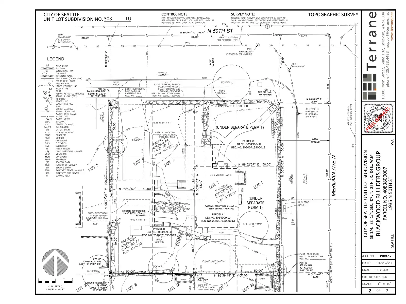 Site plan for 1935 N 50th St