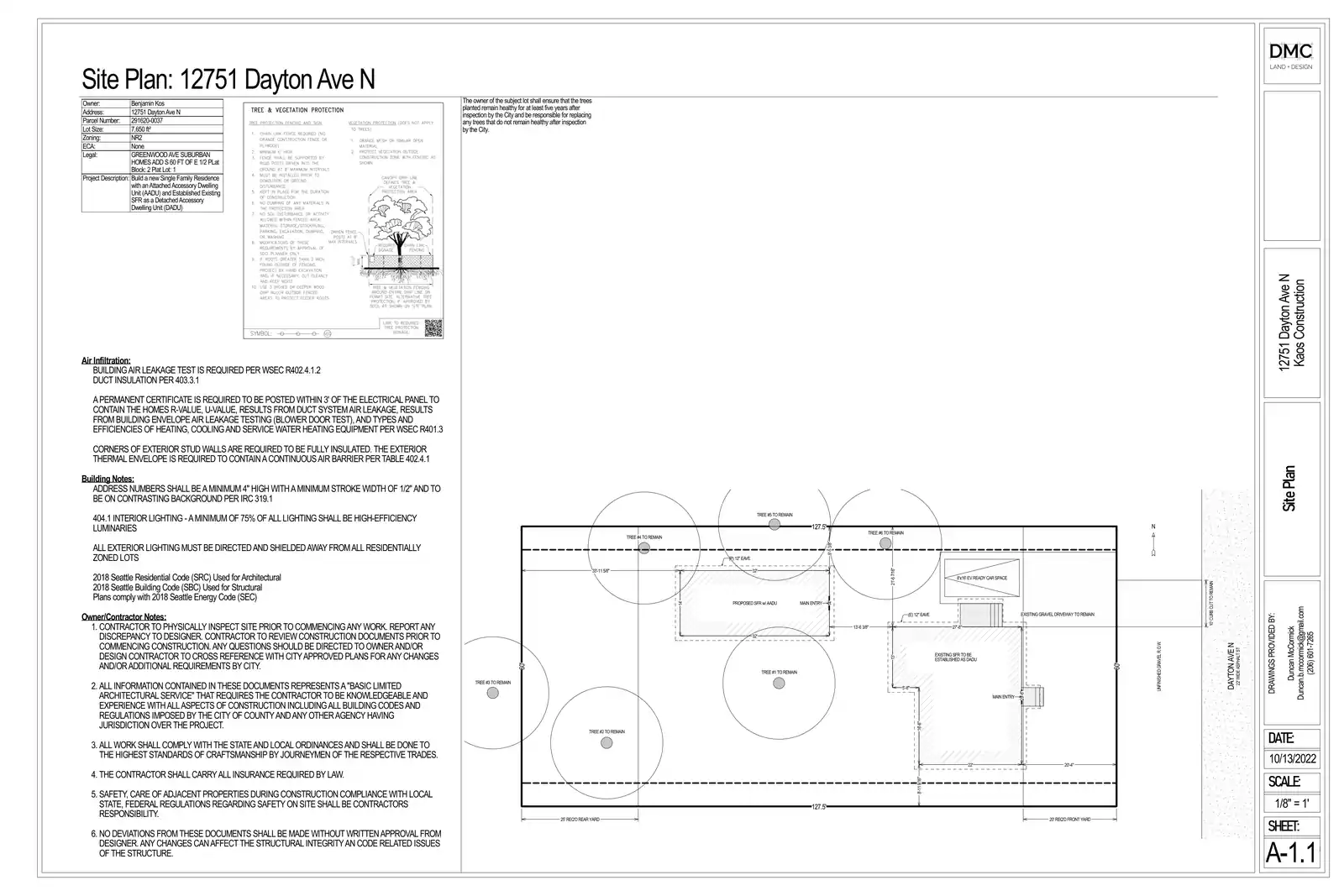 Site plan for 12753 Dayton Ave N