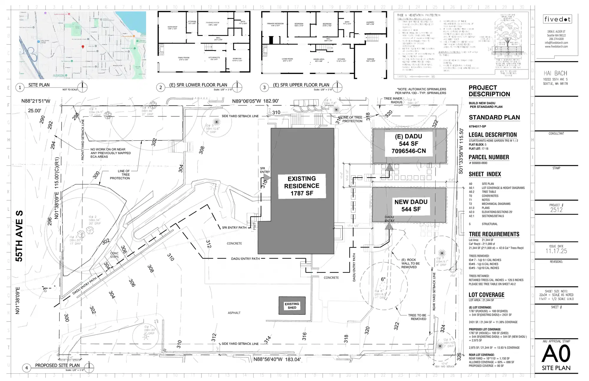 Site plan for 10222 55th Ave S