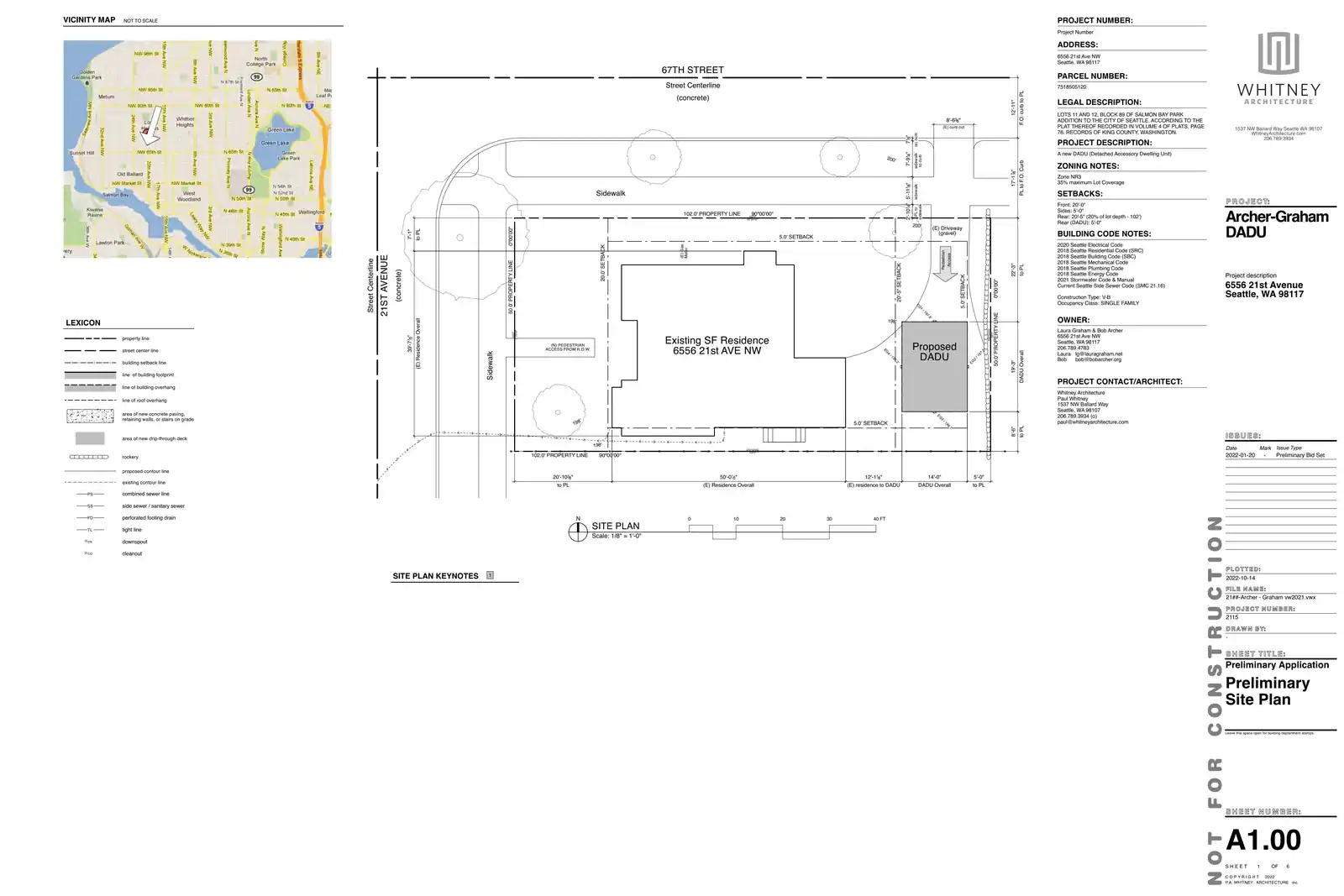 Site plan for 2015 NW 67th St